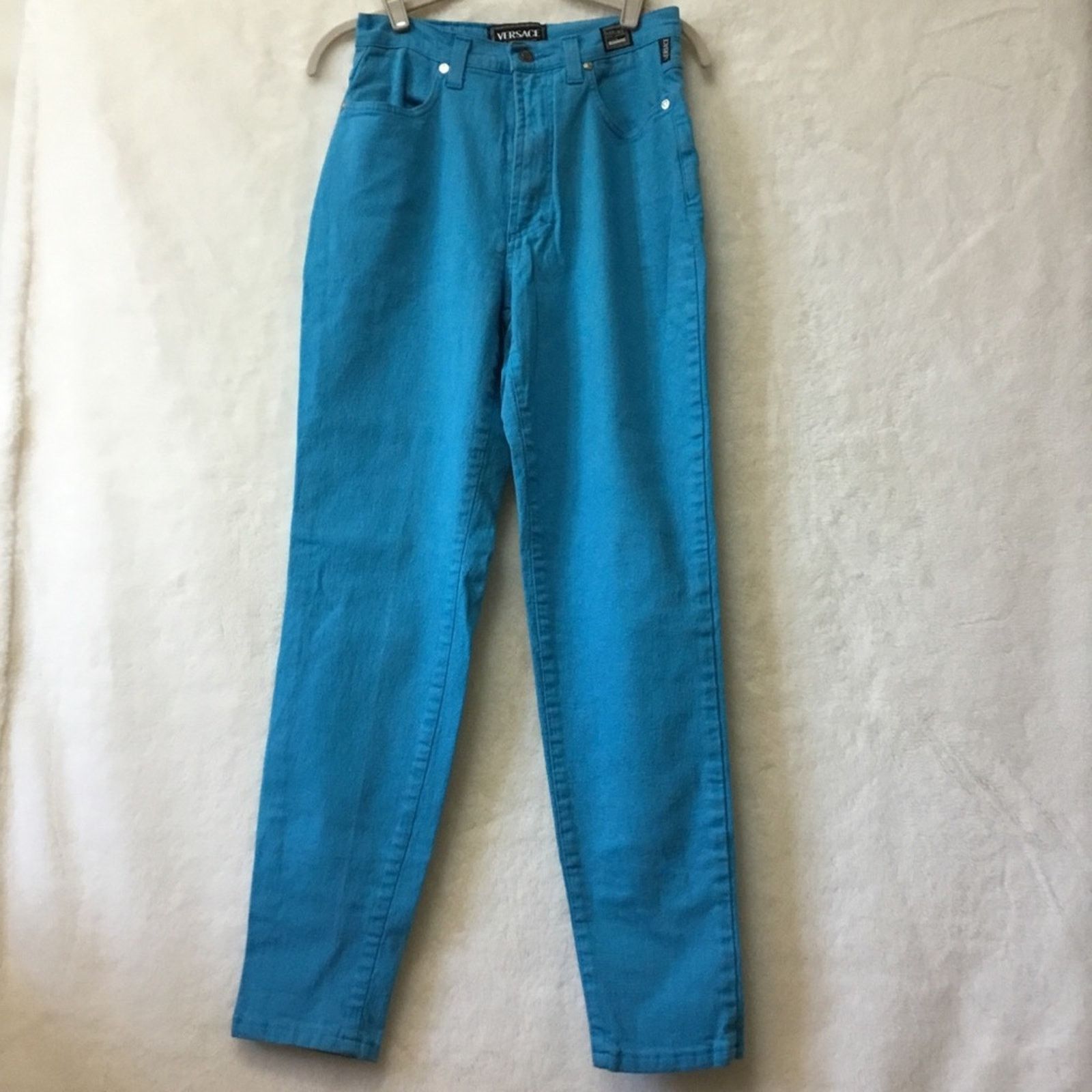Versace Jeans Couture Versace Jeans Couture Bright Blue Stretch Denim Jeans Size 31" - 2 Thumbnail