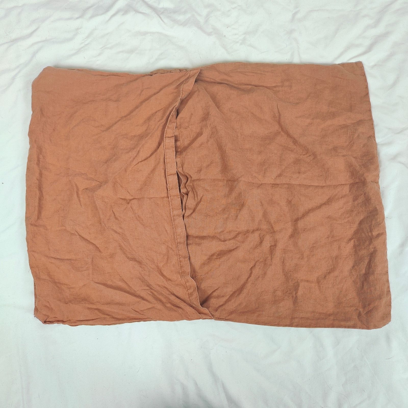 Other Quince Standard Sham Pillowcase 20"x26" 100% Linen Orange Size ONE SIZE - 2 Thumbnail