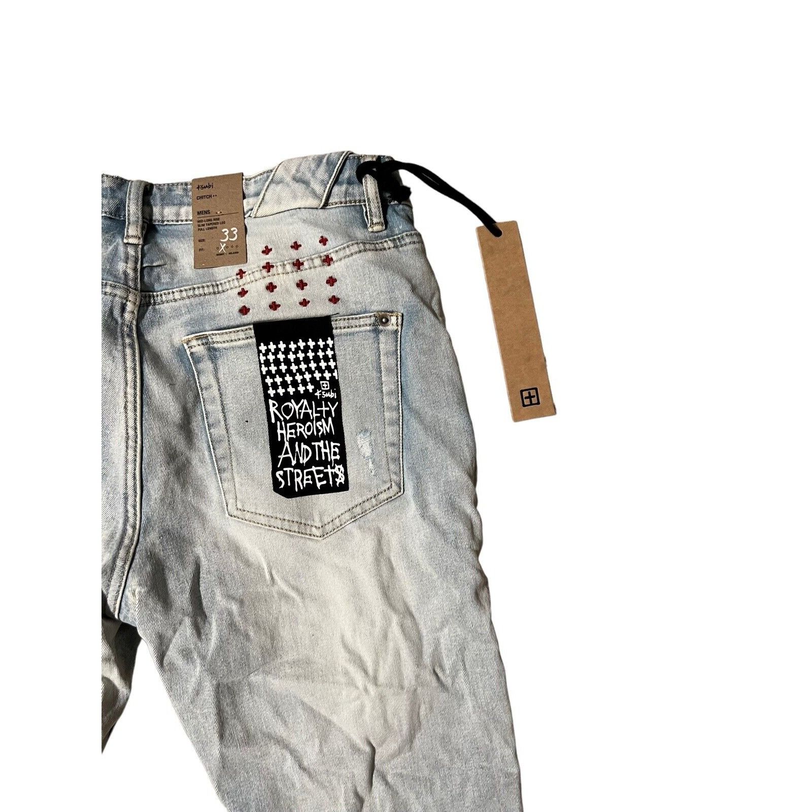Ksubi Ksubi Jeans Mens Chitch Slim Tapered Leg Blue Size 33/32 Size US 33 - 6 Thumbnail