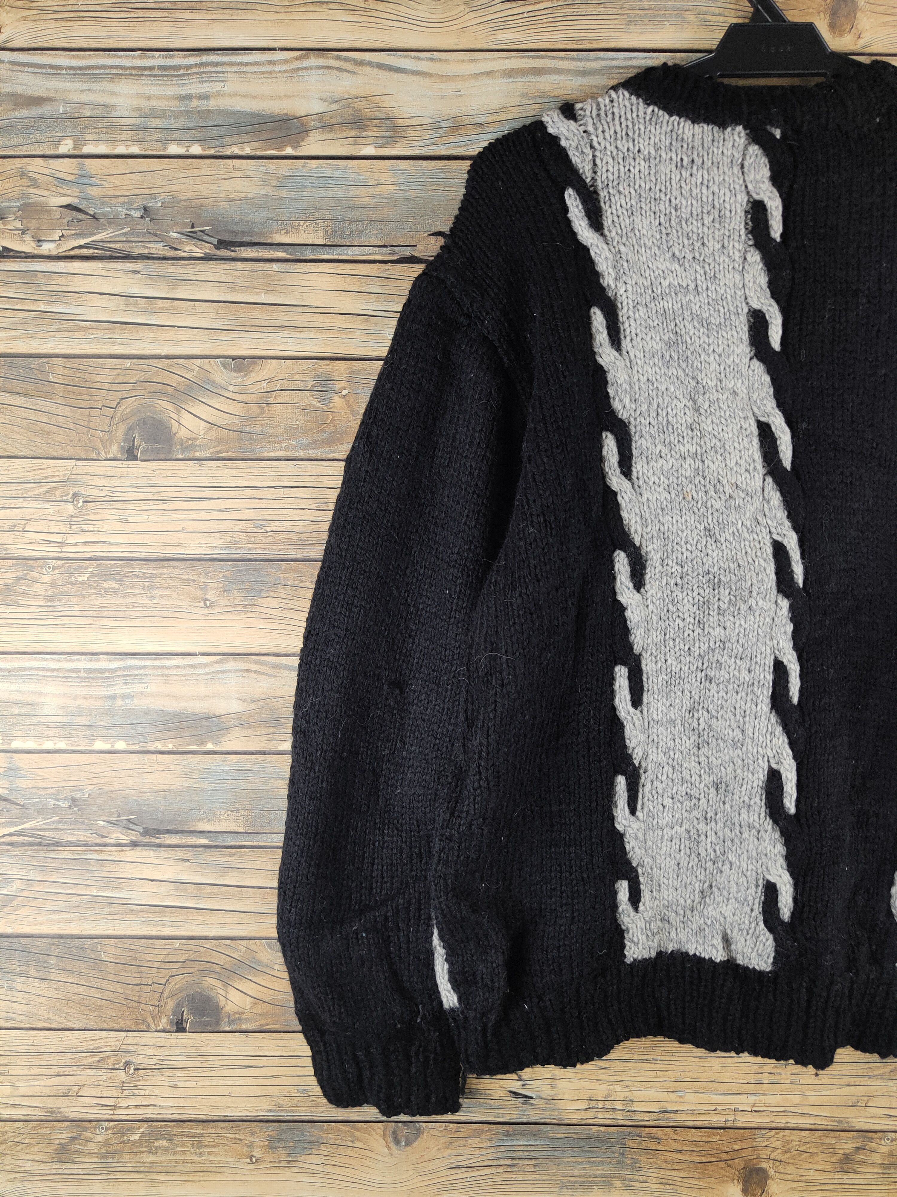 Japanese Brand DL Japanese Brand Black Gray Knitwear Sweatshirts #46-435 Size US L / EU 52-54 / 3 - 8 Thumbnail