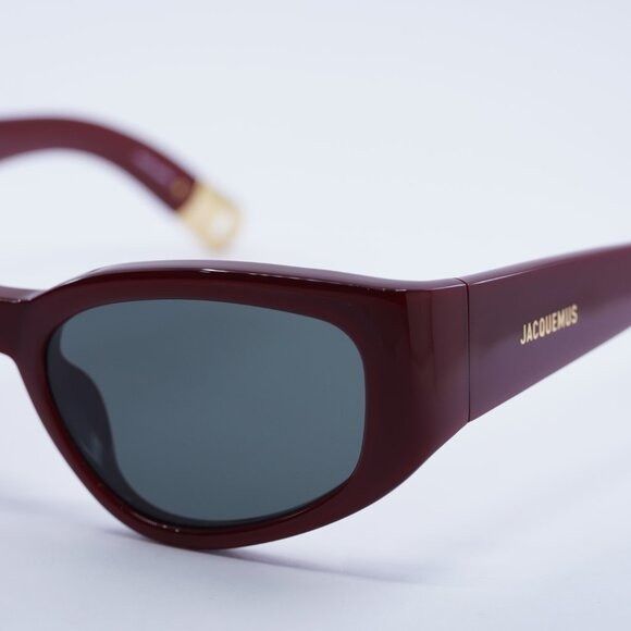Jacquemus Jacquemus GALA JAC/5 C3 Sunglasses Burgundy Cat Eye Frame Size ONE SIZE - 8 Thumbnail