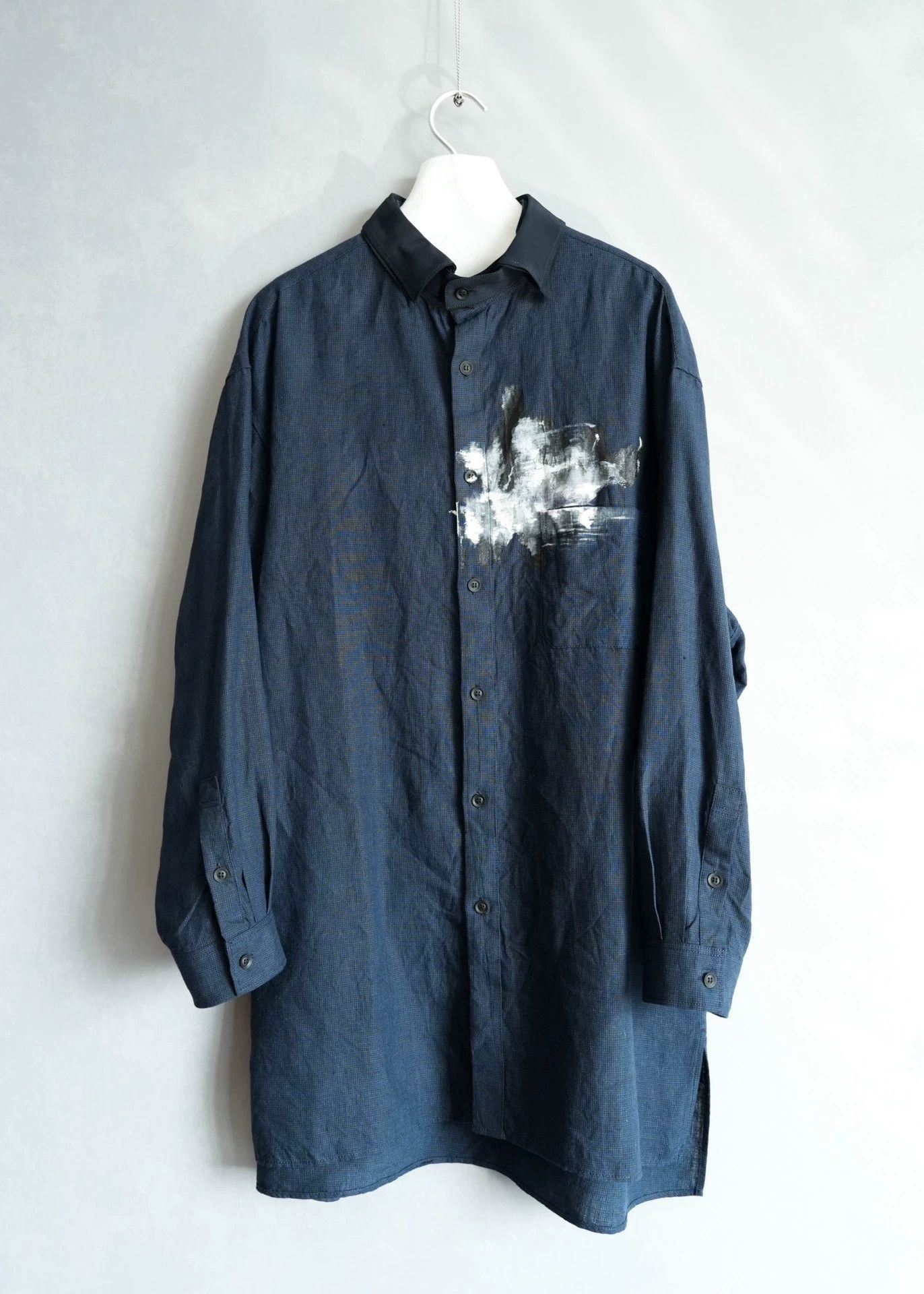 Yohji Yamamoto Yohji Yamamoto 23SS Painted Detach Collar Shirt SZ3 Size US L / EU 52-54 / 3 - 1 Thumbnail