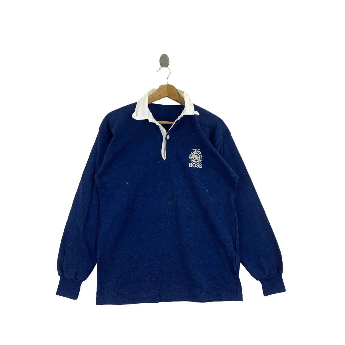Vintage Vintage SUNTORY COFFEE JAPAN BOSS Rugby Polo Tee Shirt Size US M / EU 48-50 / 2 - 1 Thumbnail