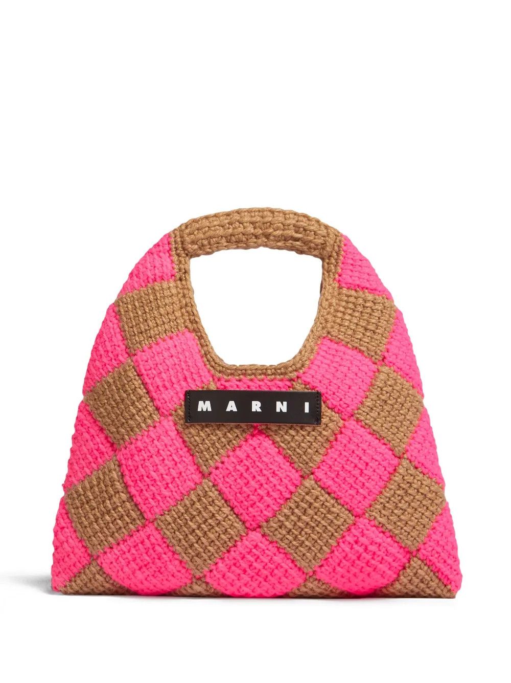 Marni o1f1d3z0725 Size: OS / Diamond Geometric-Bag in Beige/Pink Size ONE SIZE - 1 Preview
