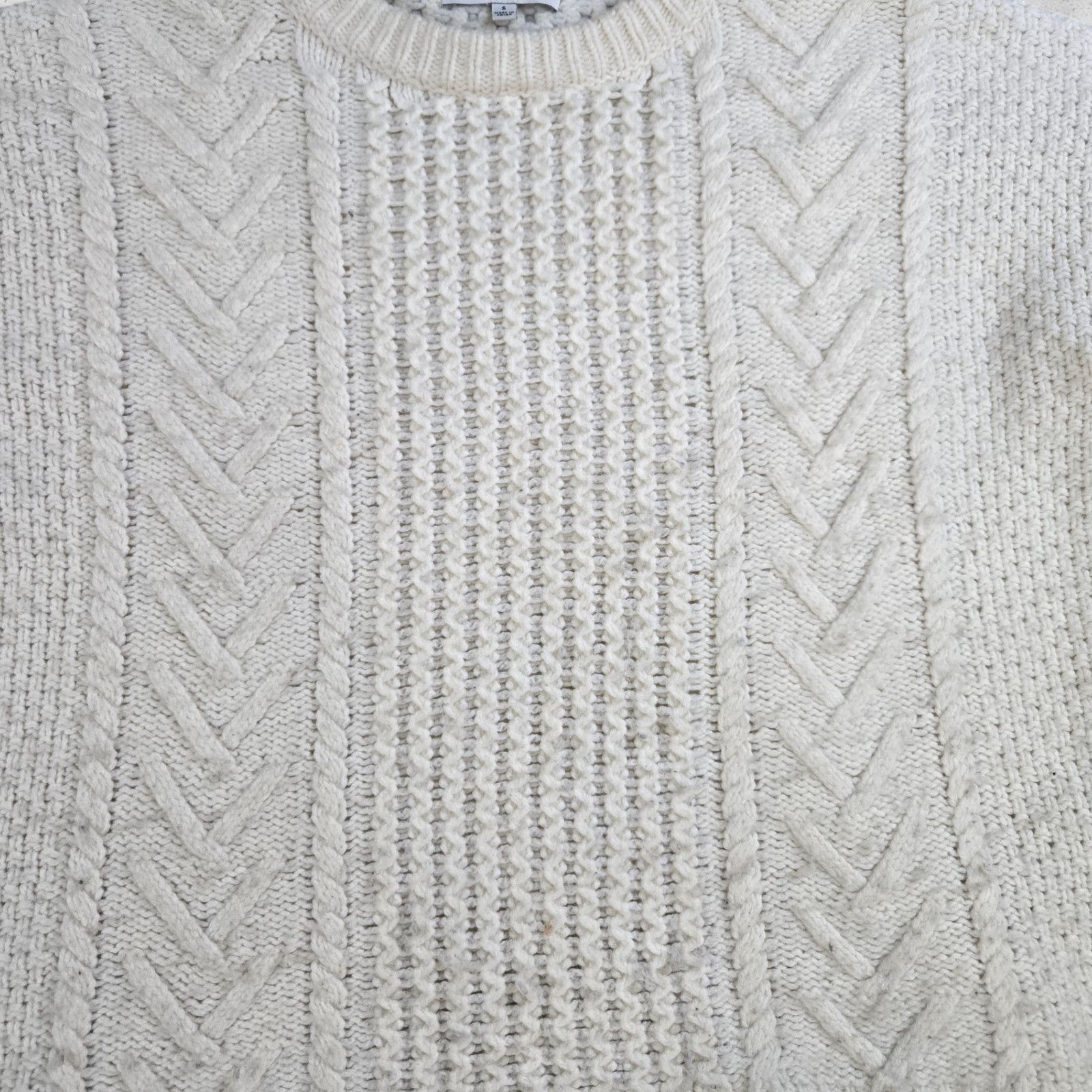 Madewell Madewell Ivory Cable Knit Wool Alpaca Sweater Size Small Size S / US 4 / IT 40 - 6 Thumbnail