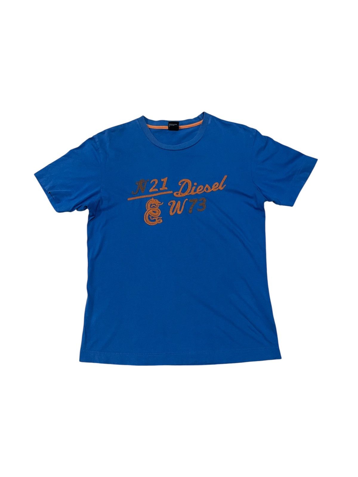 Diesel 2000s DIESEL N21 EMBROIDERED SPELLOUT TSHIRT Size US M / EU 48-50 / 2 - 1 Thumbnail