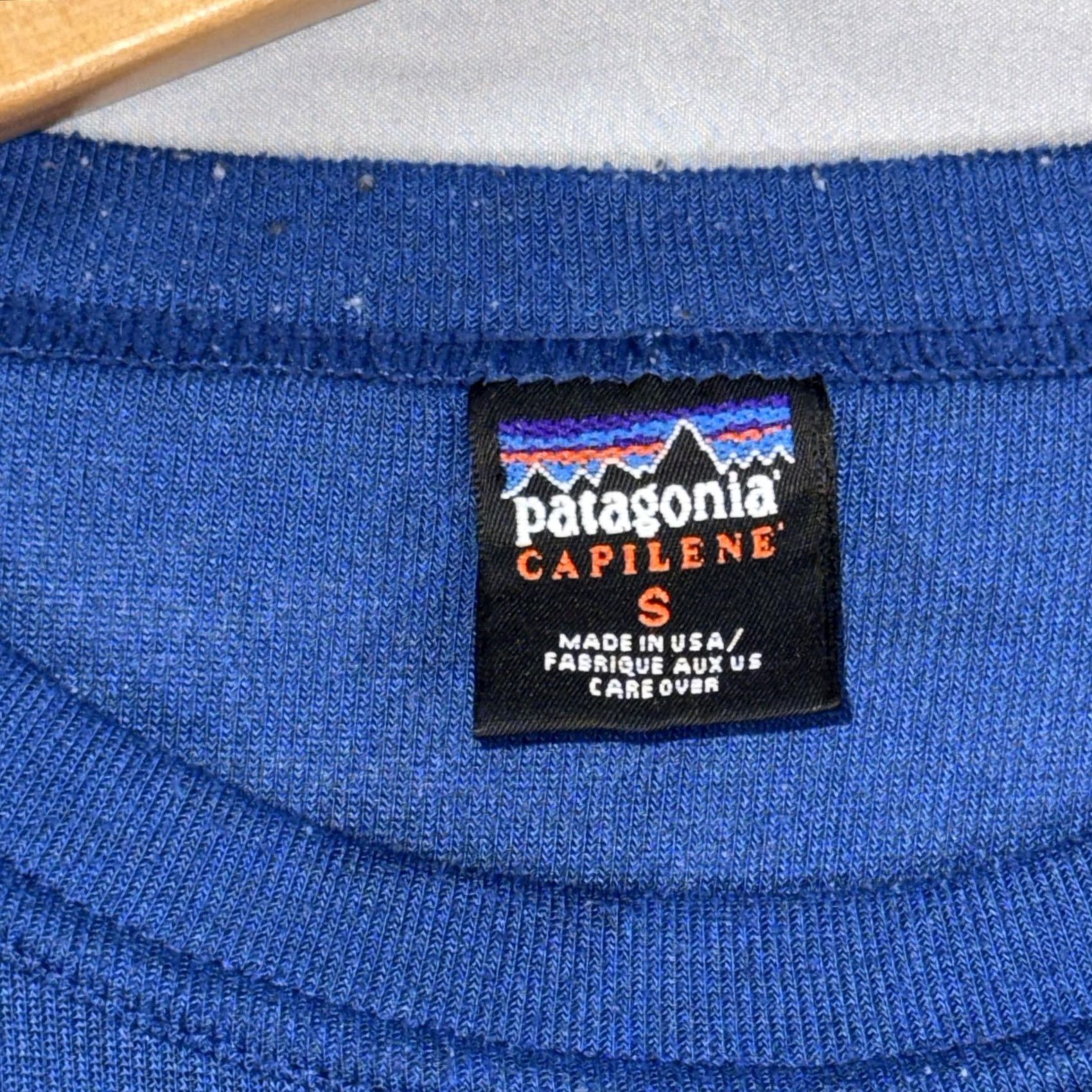 Patagonia VINTAGE Patagonia Capilene Shirt Mens S Blue Long Sleeve Base Layer USA Size US S / EU 44-46 / 1 - 4 Thumbnail