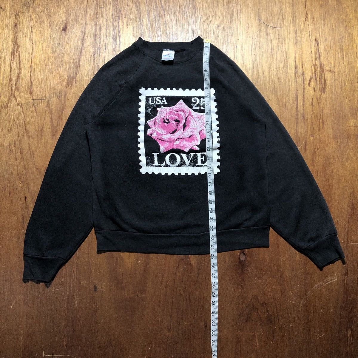 Vintage Vintage Love Stamp Roses Sweatshirt Size US M / EU 48-50 / 2 - 11 Thumbnail