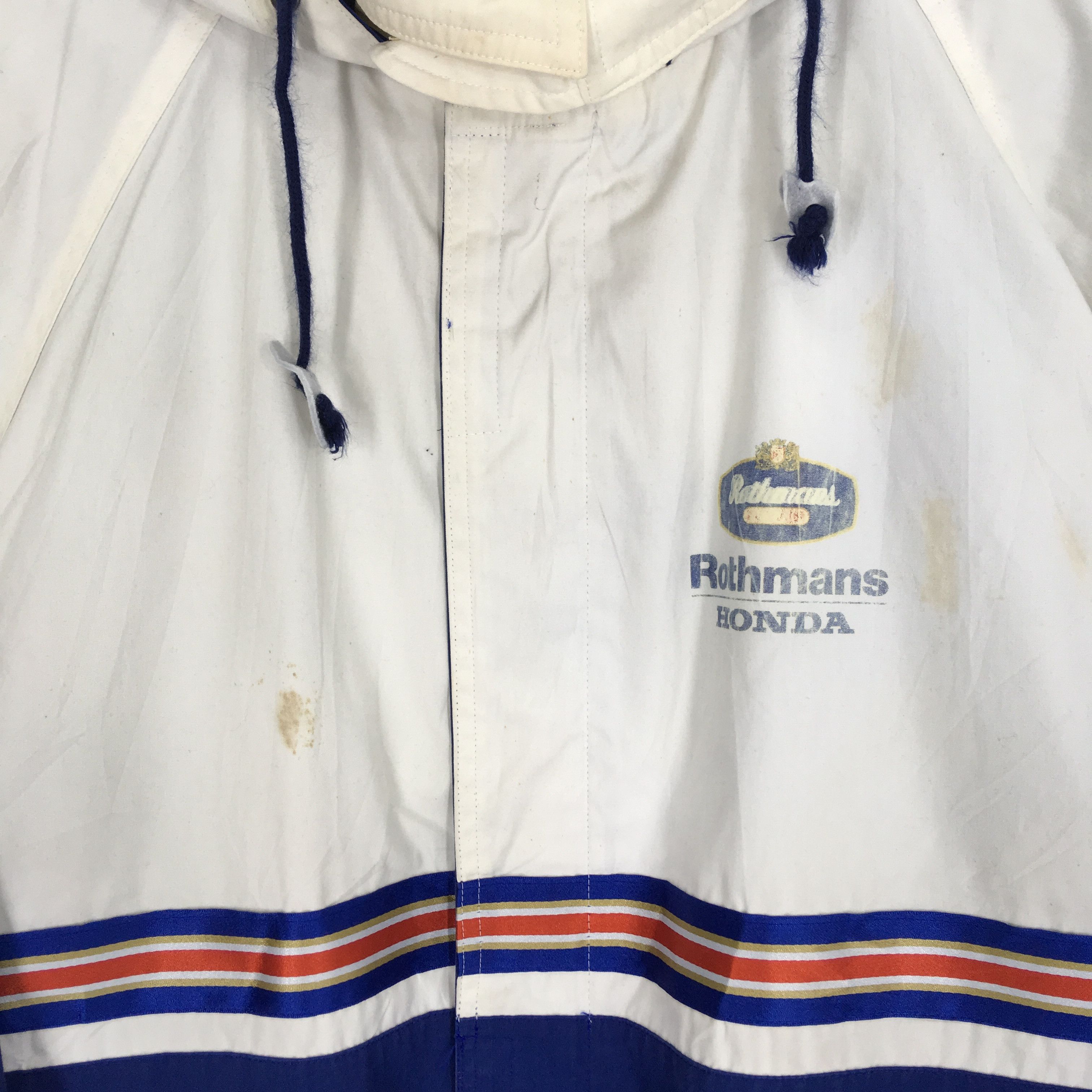 Honda Vintage 90s Honda Rothmans Racing Team Motorsports Jacket Size US L / EU 52-54 / 3 - 6 Thumbnail