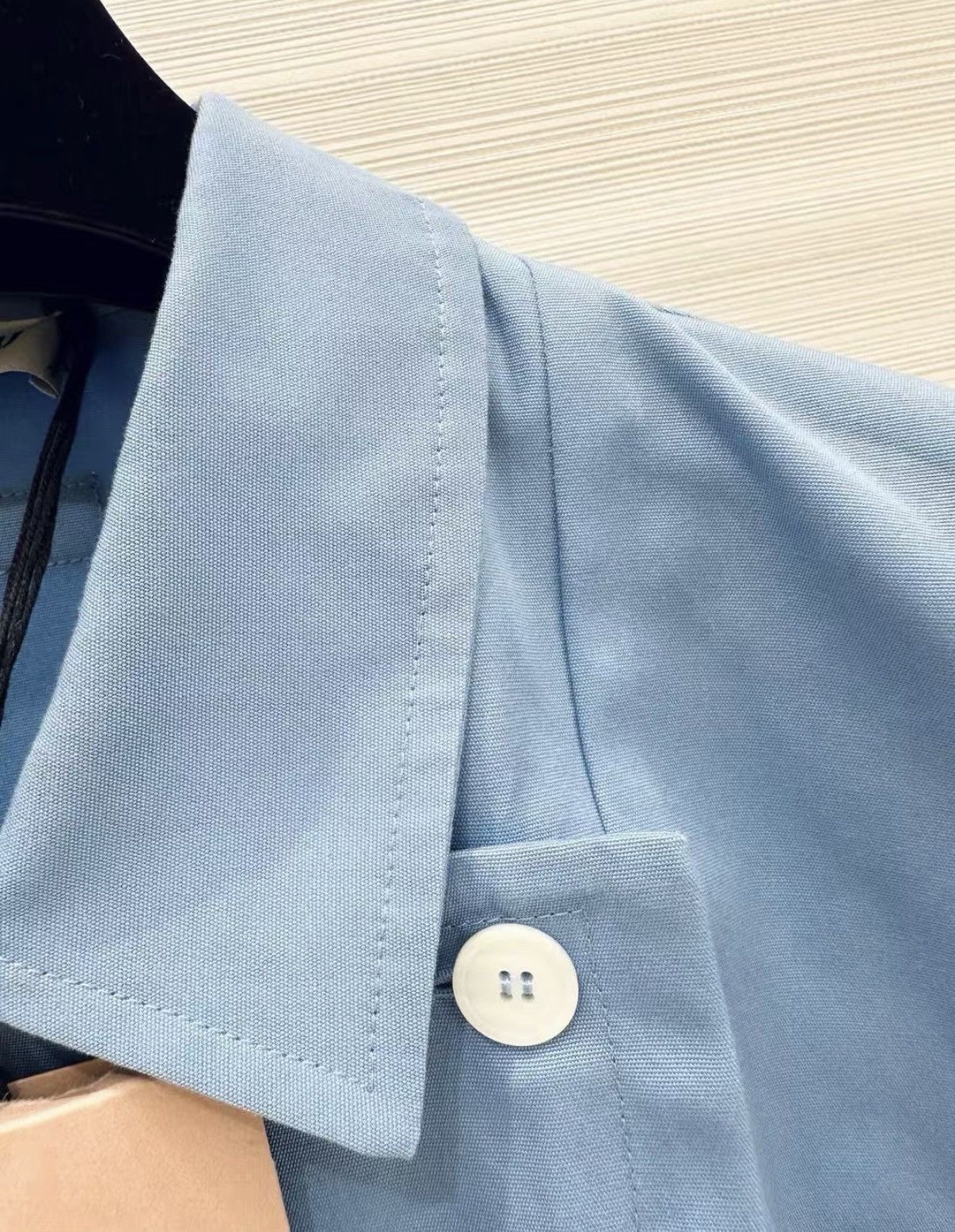 Miu Miu MiuMiu 25 Runway Collection Blue Short Sleeve Shirt J33 Size XS / US 0-2 / IT 36-38 - 4 Thumbnail