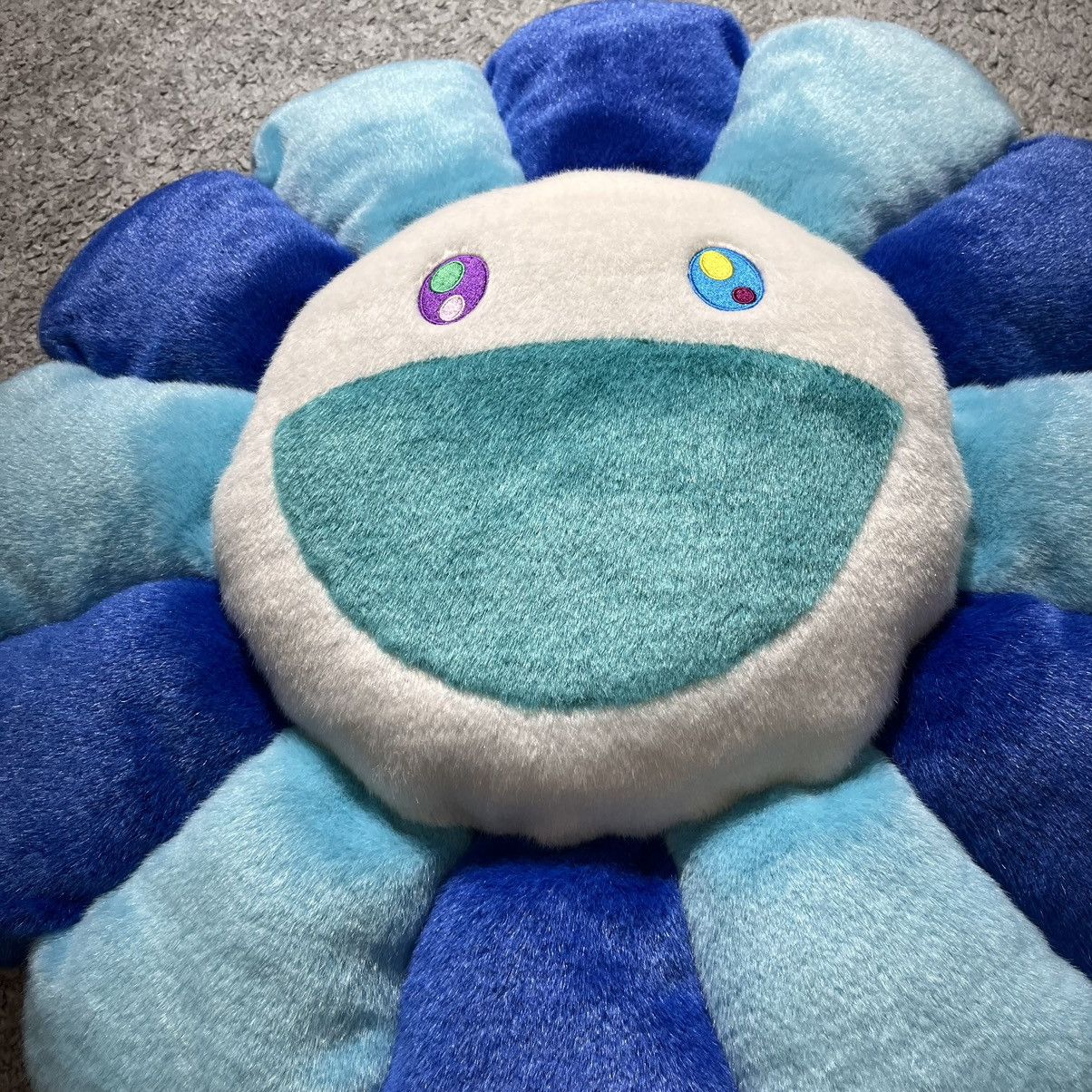 Takashi Murakami Takashi Murakami Blue 60cm Blue Pillow cushion Size ONE SIZE - 3 Thumbnail