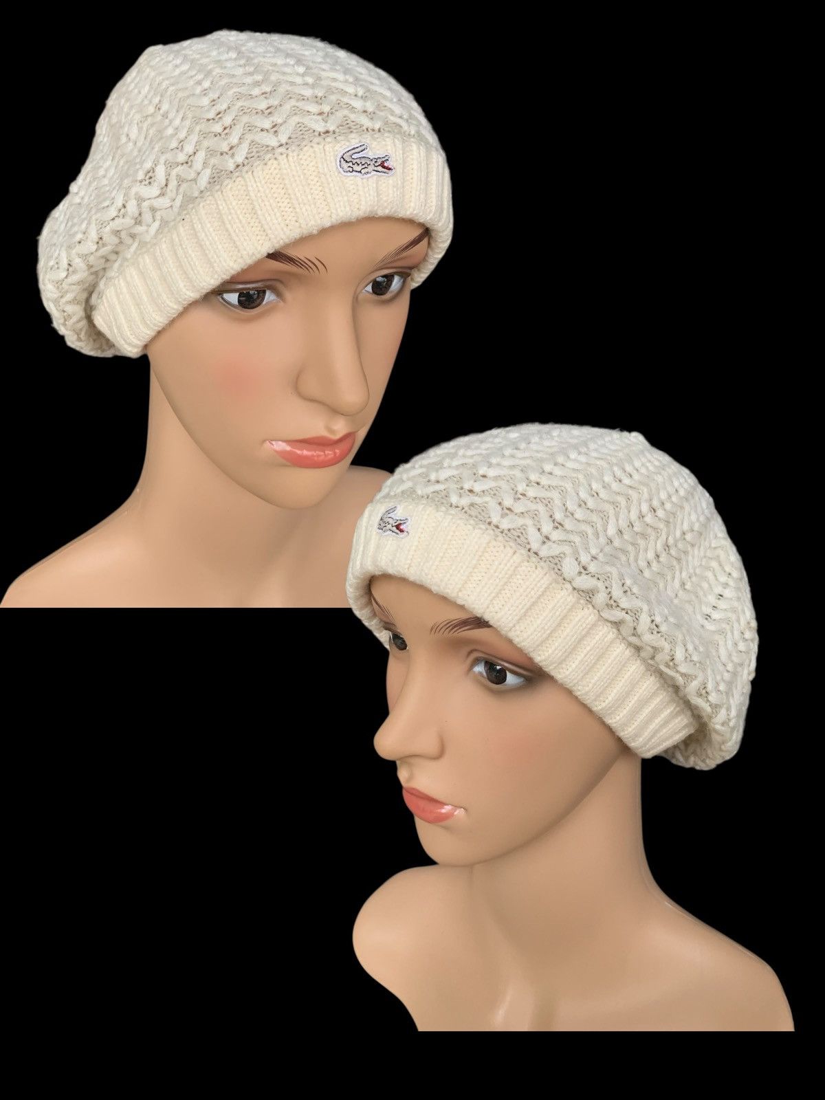 Japanese Brand × Lacoste × Vintage Lacoste Knitted Beanie Hat Size ONE SIZE - 1 Thumbnail