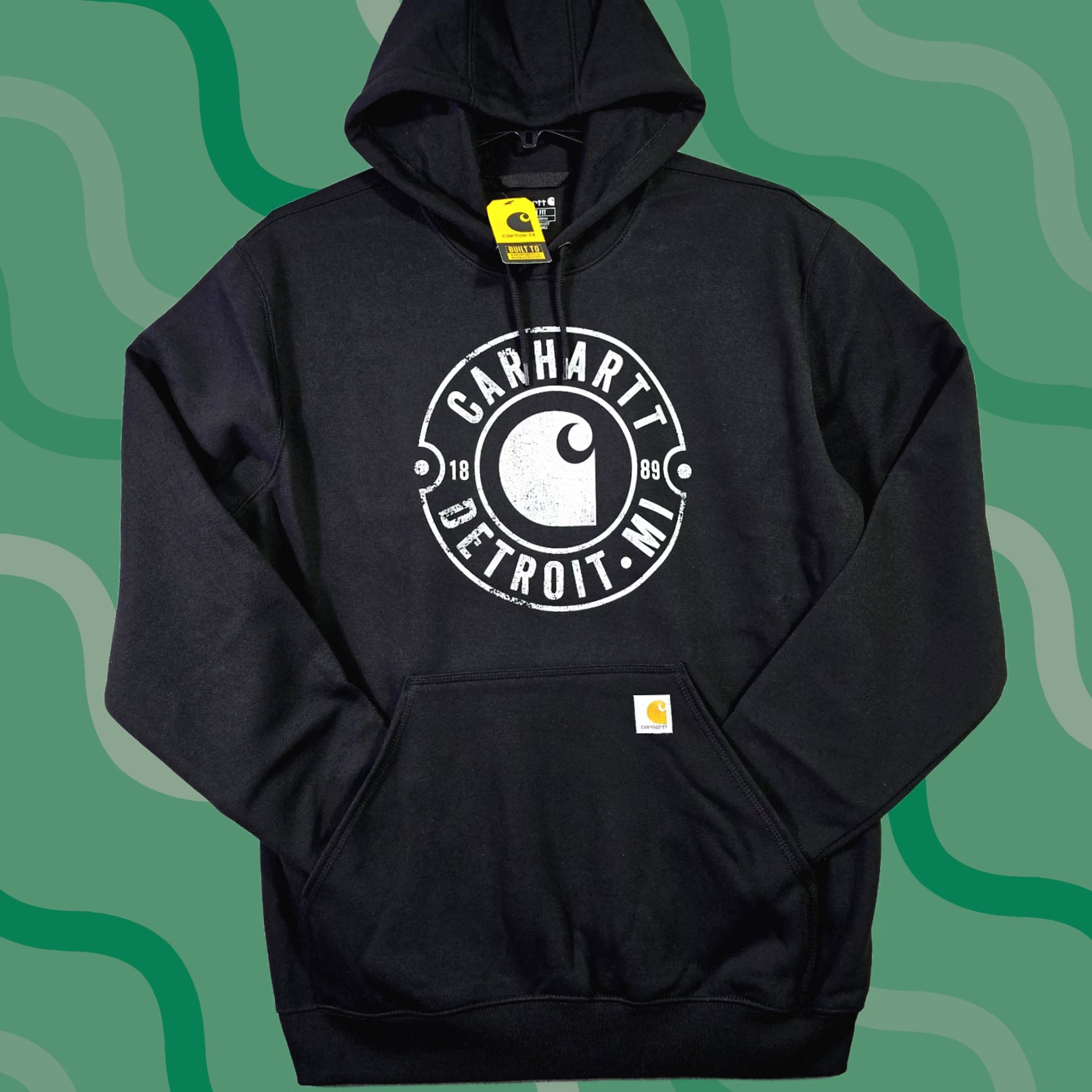 Carhartt Carhartt Hoodie Large Black Workwear Fleece Detroit Outdoor Mens Size US L / EU 52-54 / 3 - 1 Thumbnail
