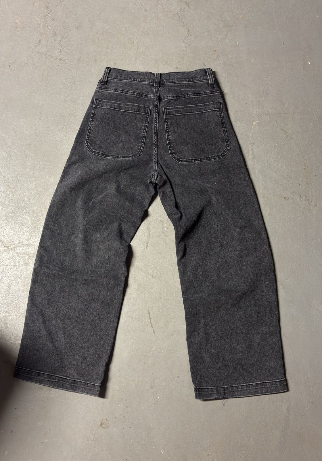 Hollister Men's Washed Black Taped Super Baggy Jeans Size US 29 - 3 Thumbnail