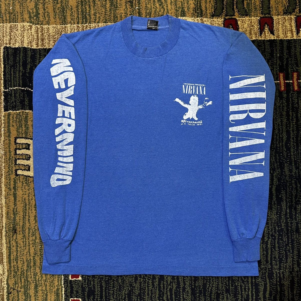 Nirvana Vintage 1991 Nirvana Nevermind Riverman UK Tour Long 