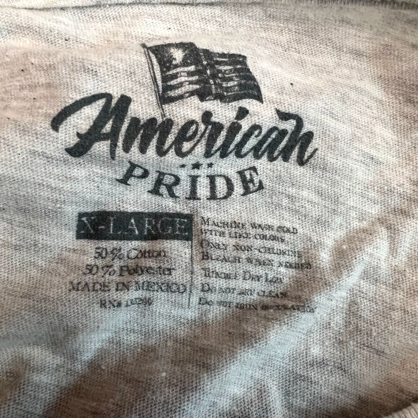 Vintage Support Our Troops American Pride Men's Graphic Print Gray T-Shirt Size XL Men's Size US XL / EU 56 / 4 - 5 Thumbnail