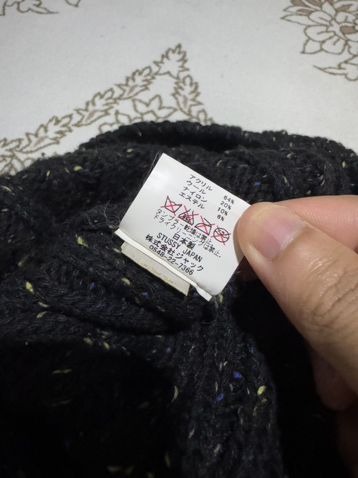 Stussy 🇯🇵 OG Stussy Black Beanie Wool Size ONE SIZE - 6 Thumbnail