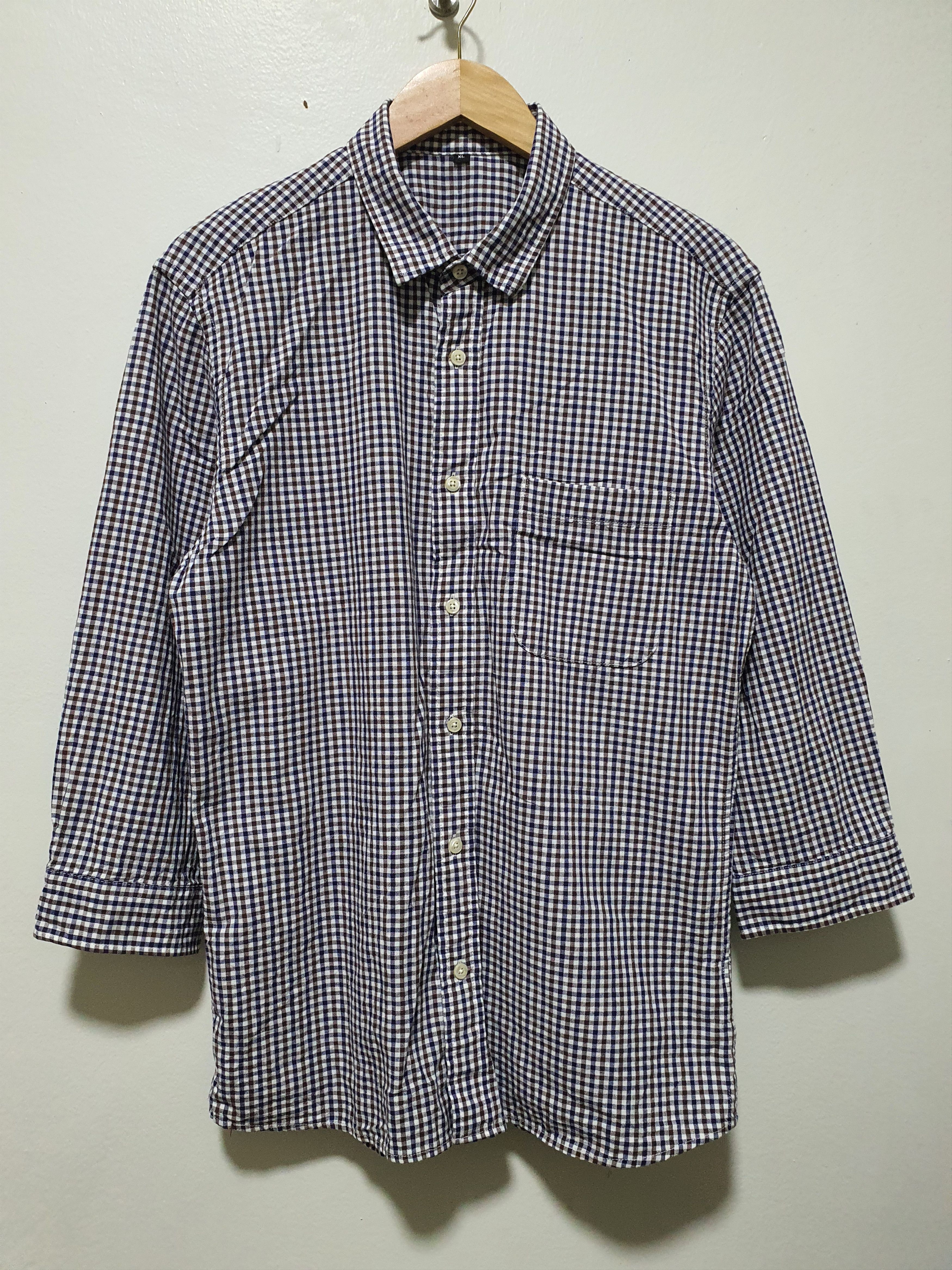 Japanese Brand × Muji MUJI 20.5/30 CHECKED SHIRT Size US XL / EU 56 / 4 - 2 Thumbnail