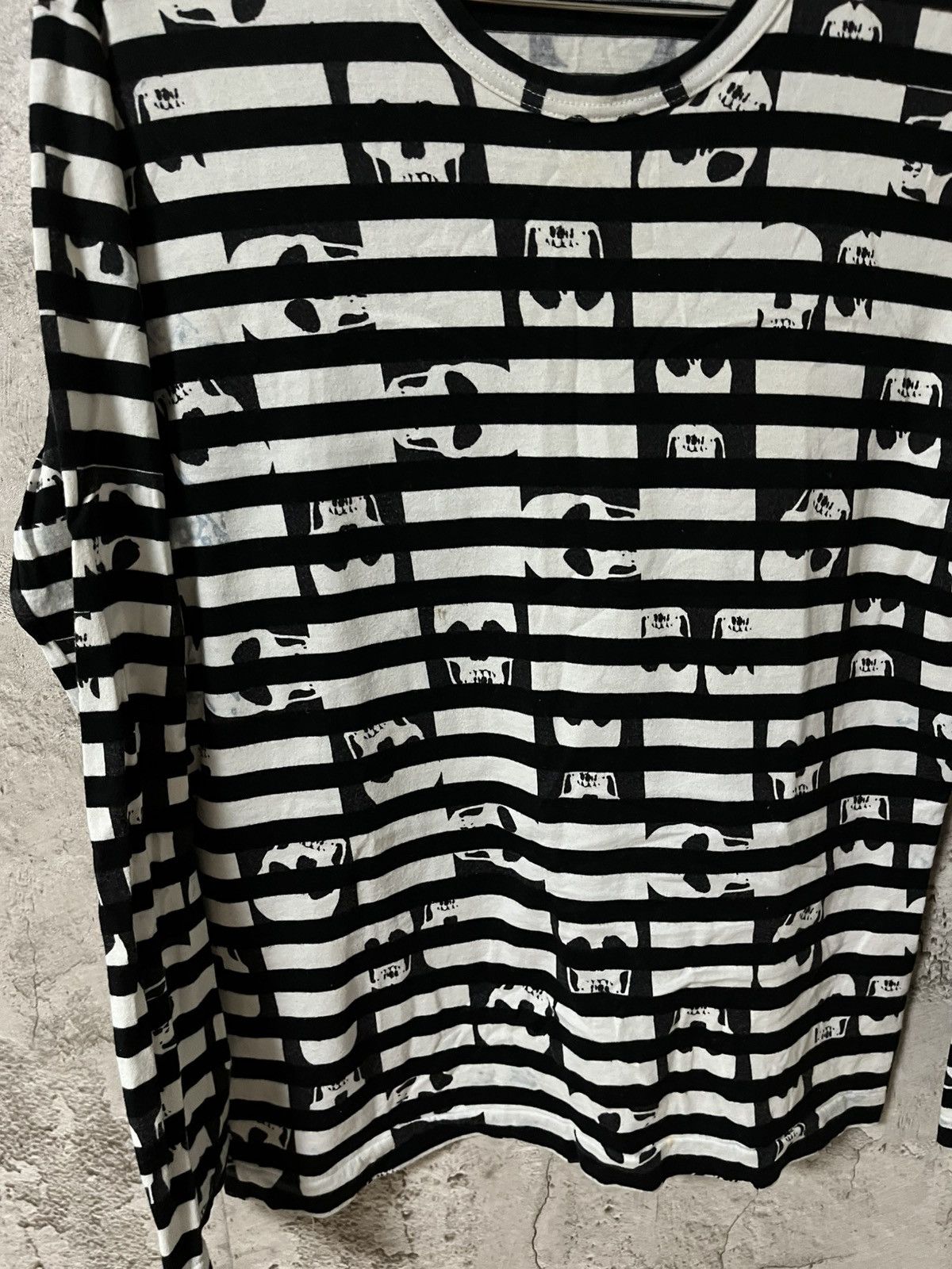 Comme des Garcons Homme Plus Comme des Garçons Homme Plus 11SS Skull Stripe Long Sleeve Size US M / EU 48-50 / 2 - 4 Thumbnail