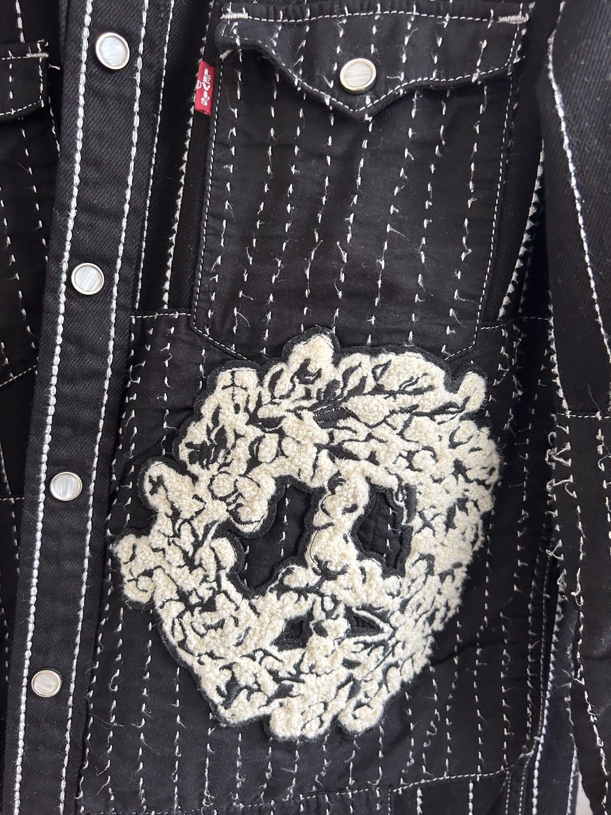 DENIM TEARS Denim tears peace patchwork shirt Size US S / EU 44-46 / 1 - 3 Thumbnail