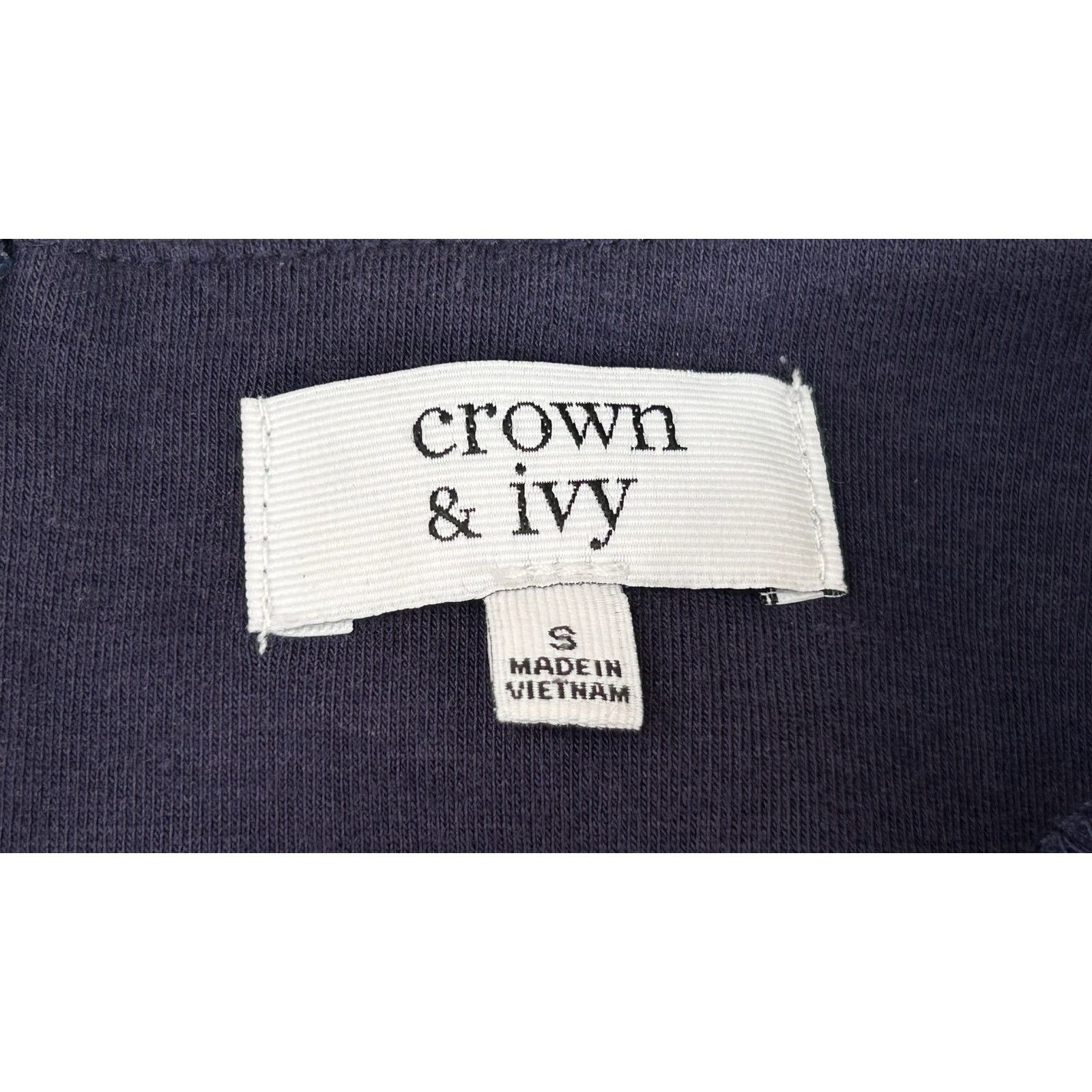 Other Crown & Ivy | Women’s Sleeveless Zipper Back Blouse | Small Size S / US 4 / IT 40 - 3 Thumbnail