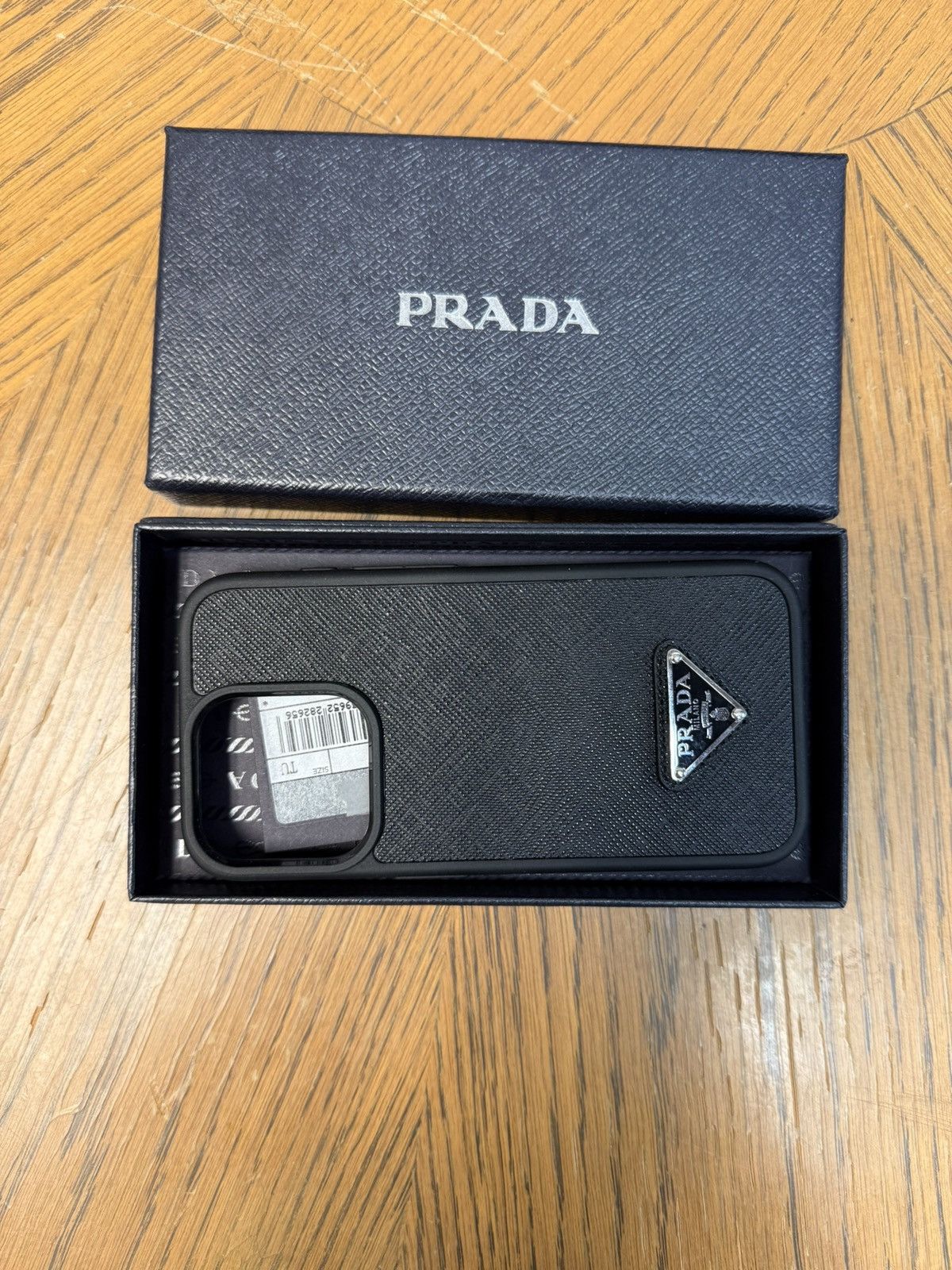 Prada Prada Saffiano leather cover for iPhone 15 Pro Size ONE SIZE - 5 Thumbnail