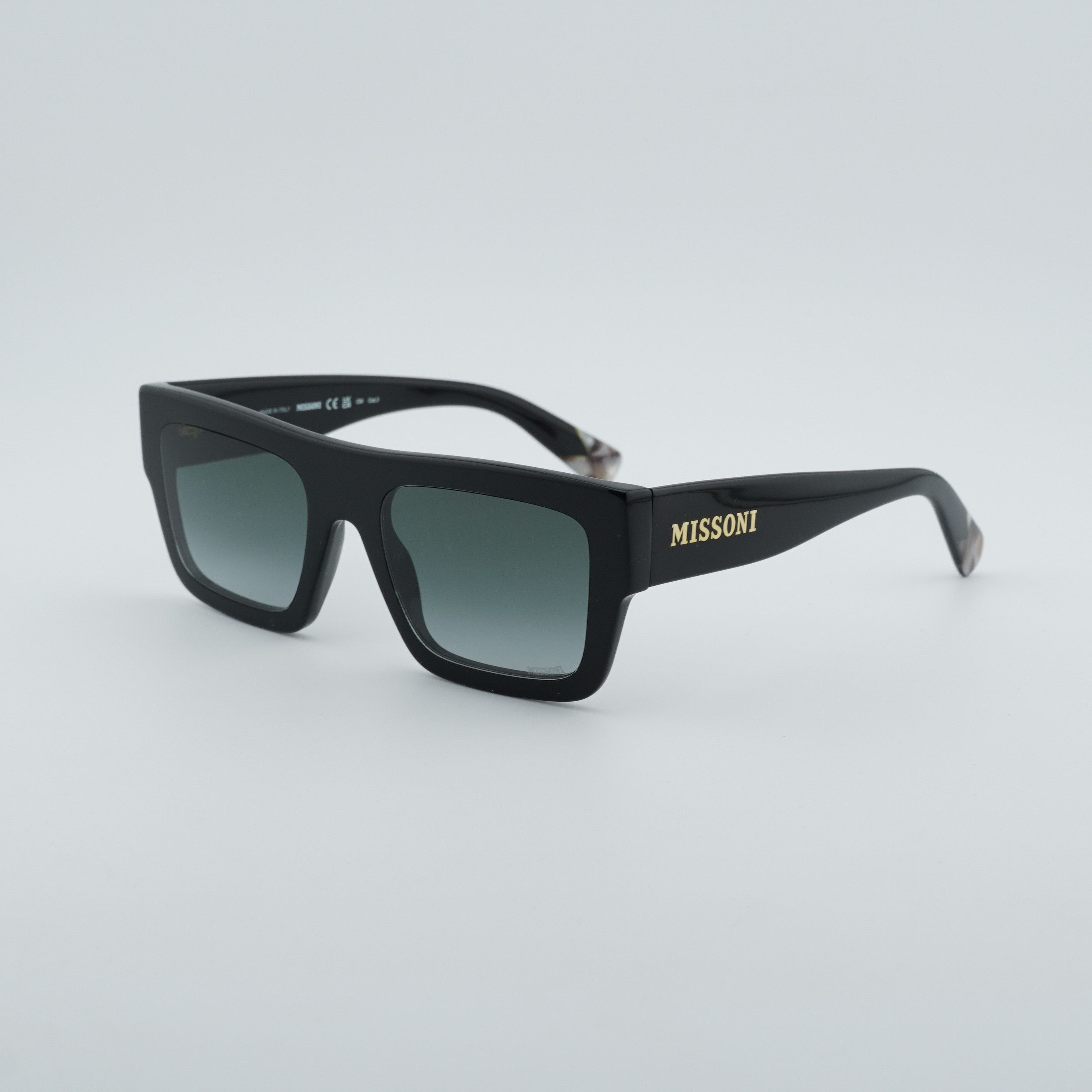 Missoni Missoni MIS0129/S 0807 9O Sunglasses Black Square Frame Size ONE SIZE - 1 Thumbnail