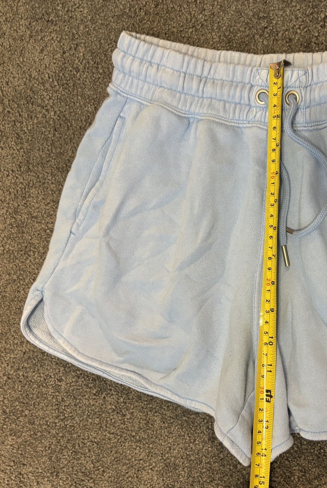 Other Aerie Baby Blue Smiley Face Sweatshorts - size small Size 26" / US 2 / IT 38 - 7 Thumbnail