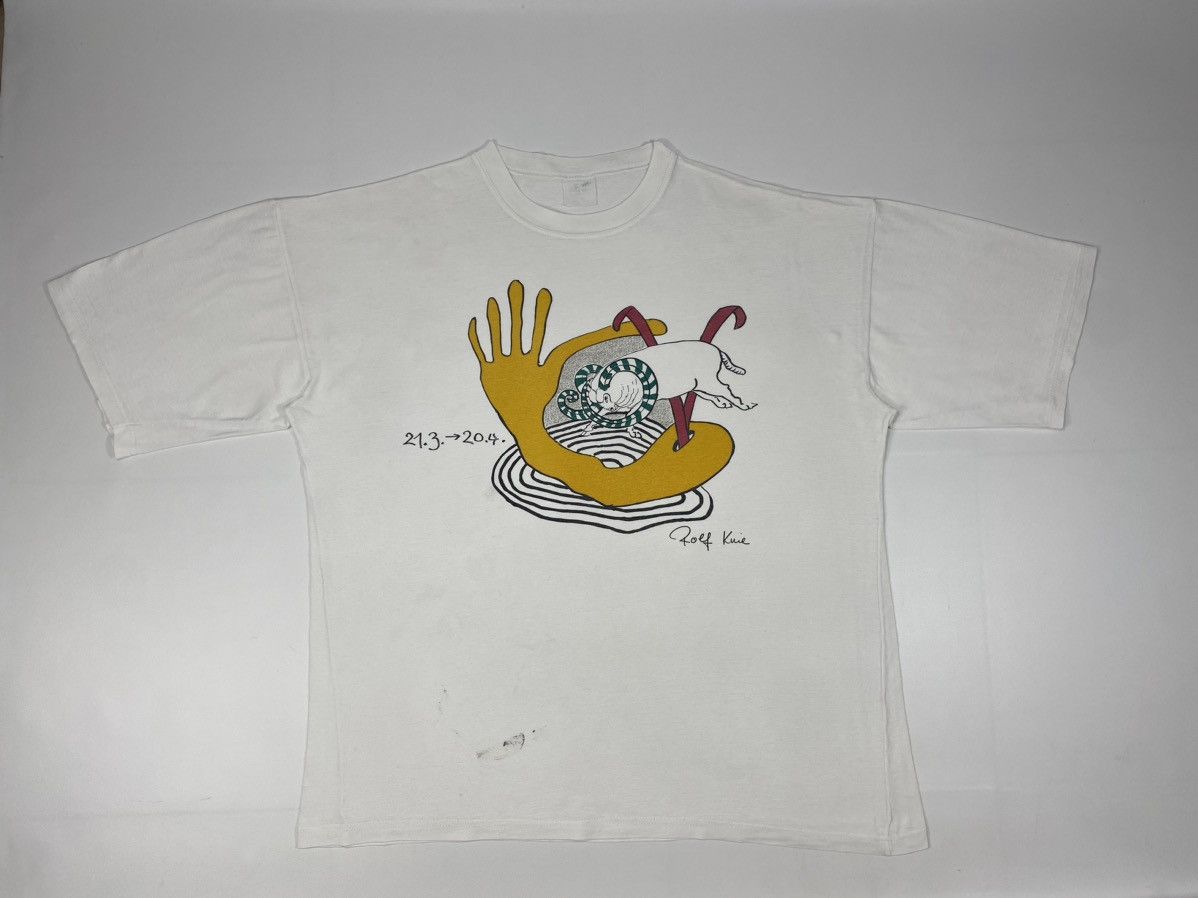 Arts & Science 🔥LASTDROP🔥 90s Rolf Knie Painter Swiss Circus Draw Art Tee Size US XL / EU 56 / 4 - 3 Thumbnail