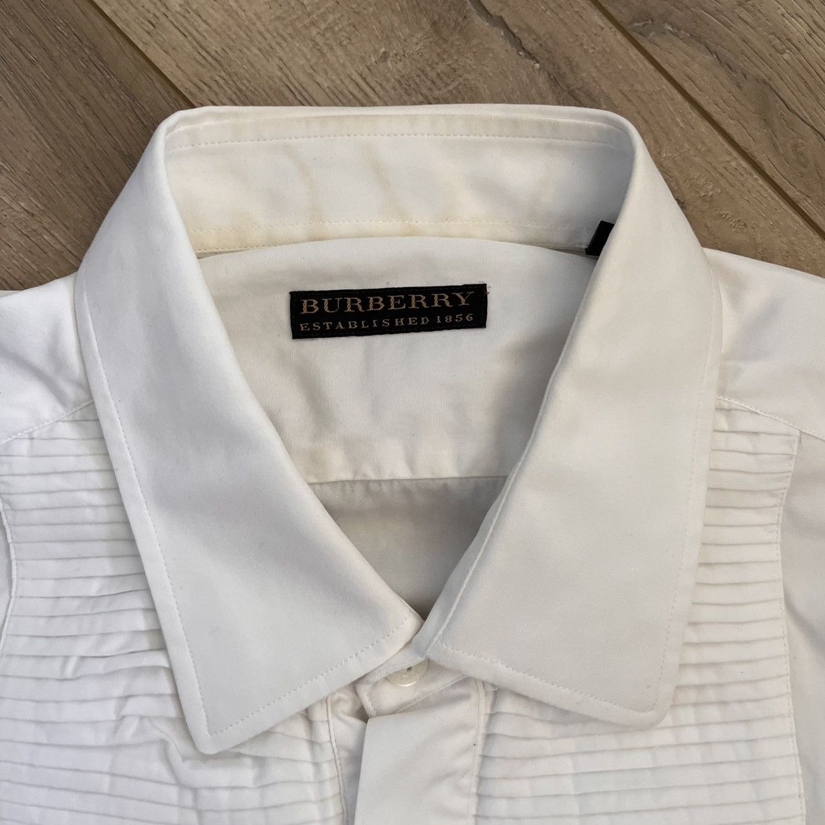 Burberry Prorsum Burberry Prorsum Archive FW01 Menchetti Era Pleated Shirt Size US M / EU 48-50 / 2 - 3 Thumbnail