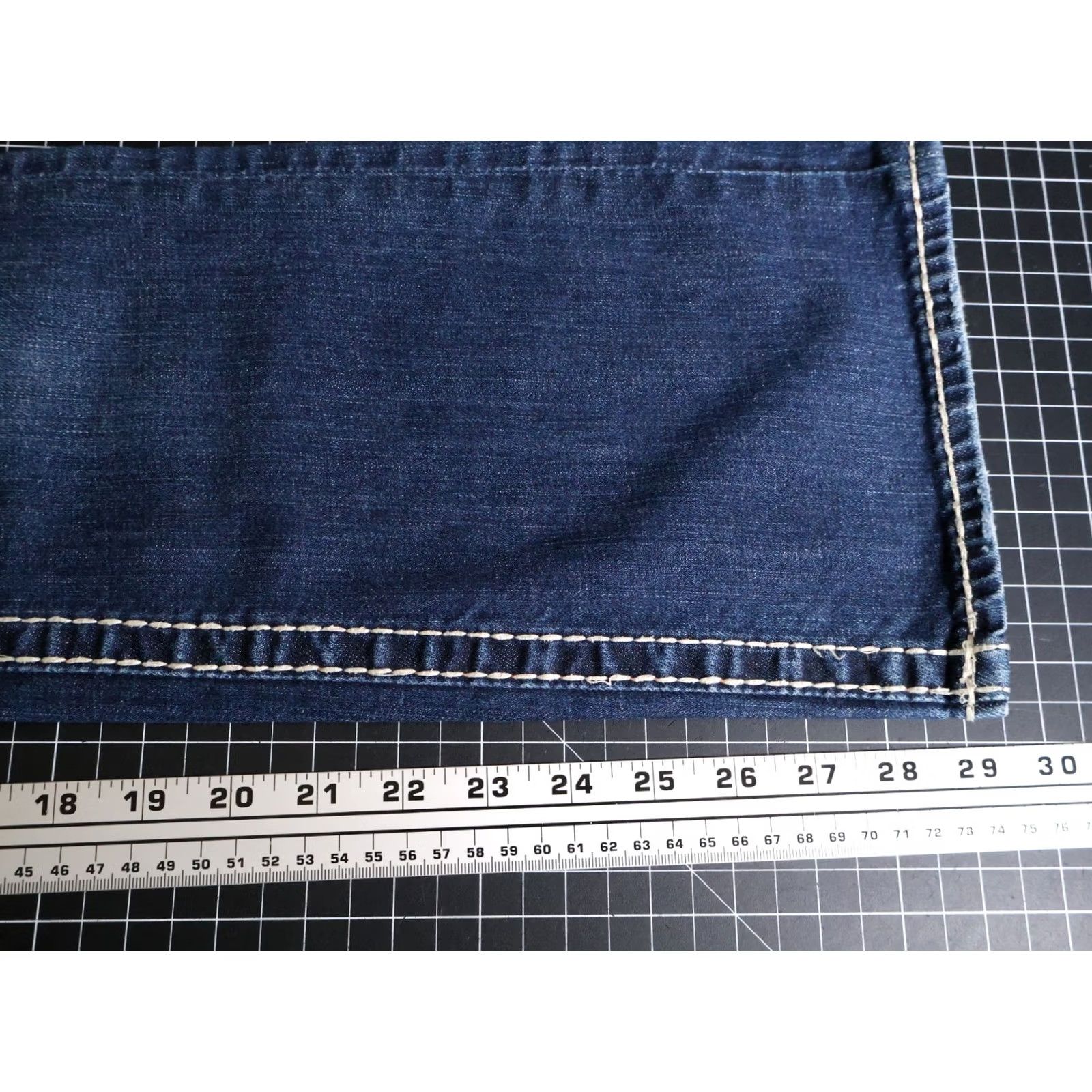 Vintage VINTAGE Rock Revival Jeans Women's 27 Blue Eva Relaxed Boot Cut Denim Stretch Studded Size 27" / US 4 / IT 40 - 6 Thumbnail