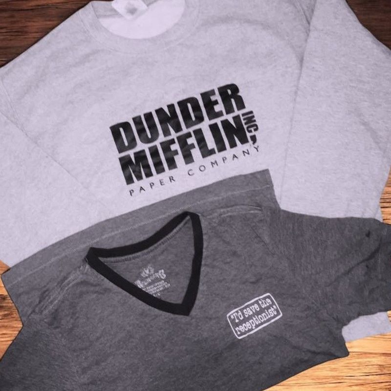 Other Dunder Mifflin Sweatshirt/I'd Save The Receptionist Jim/Pam Size S / US 4 / IT 40 - 4 Thumbnail