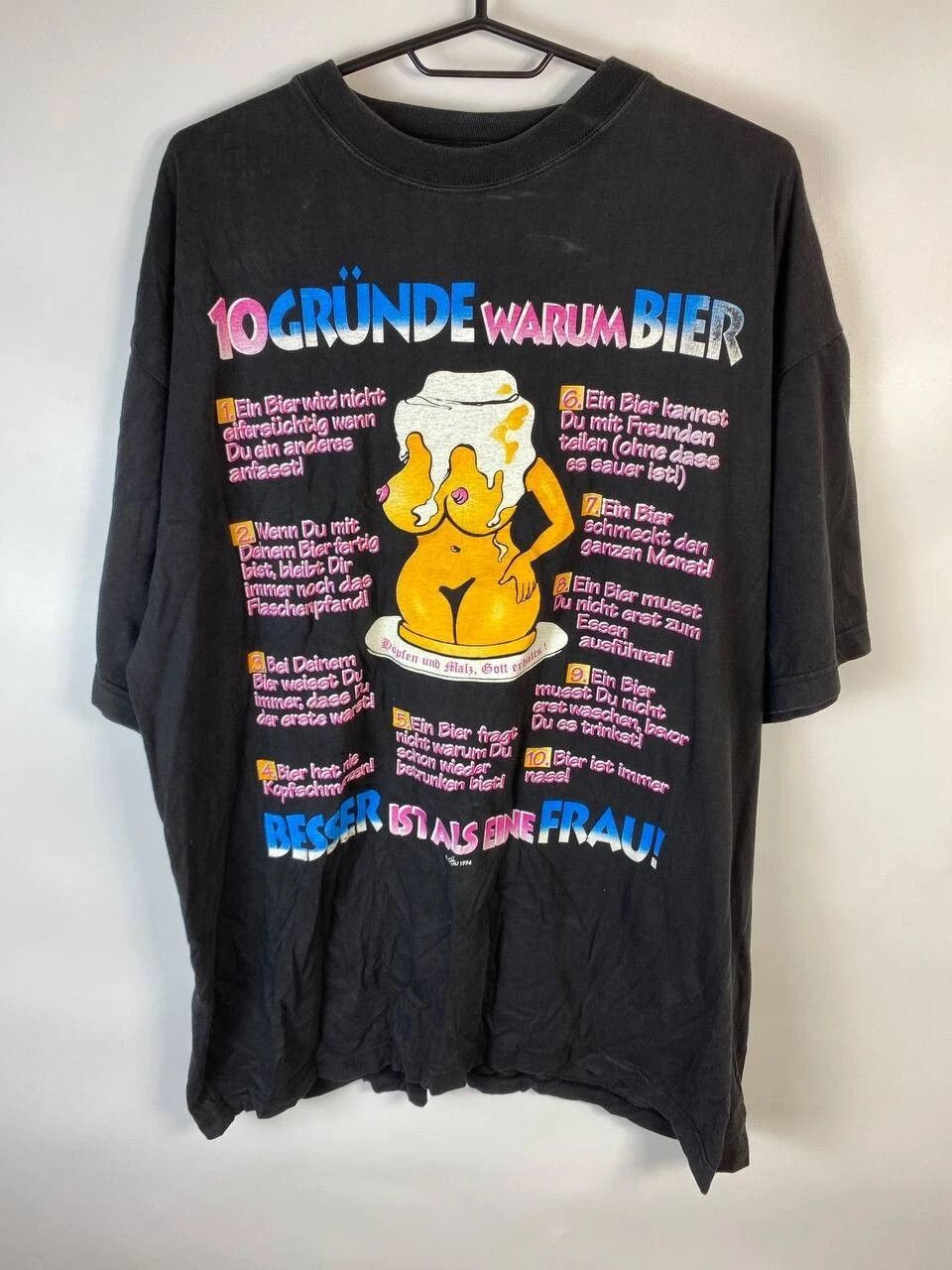 Other Vintage 1994 “10 Reasons To Drink Beer” Rare T-Shirt Size L Size US L / EU 52-54 / 3 - 1 Thumbnail