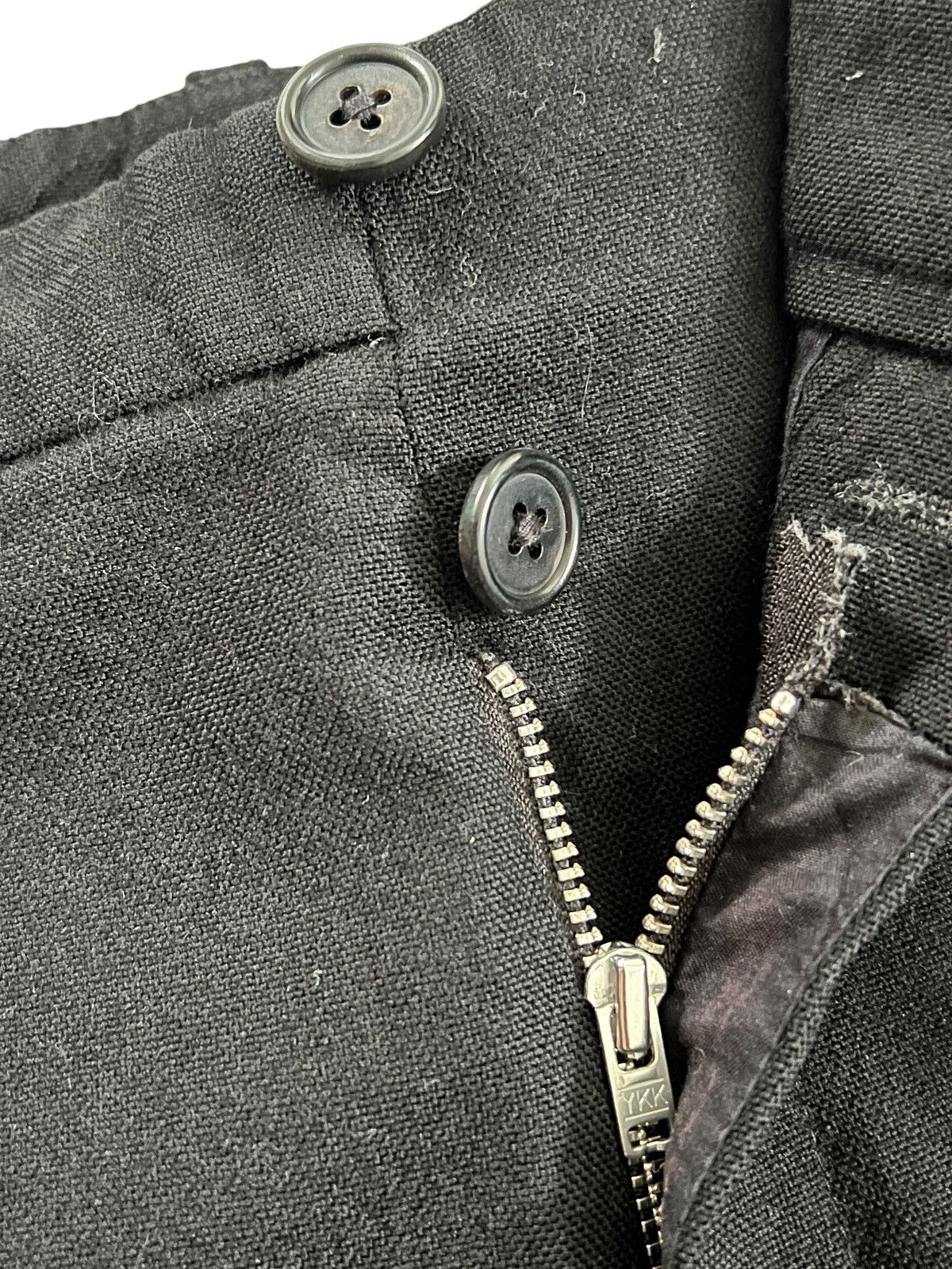 Ann Demeulemeester Ann Demeulemeester Button Slim Wool Casual Pants Size US 34 / EU 50 - 11 Thumbnail