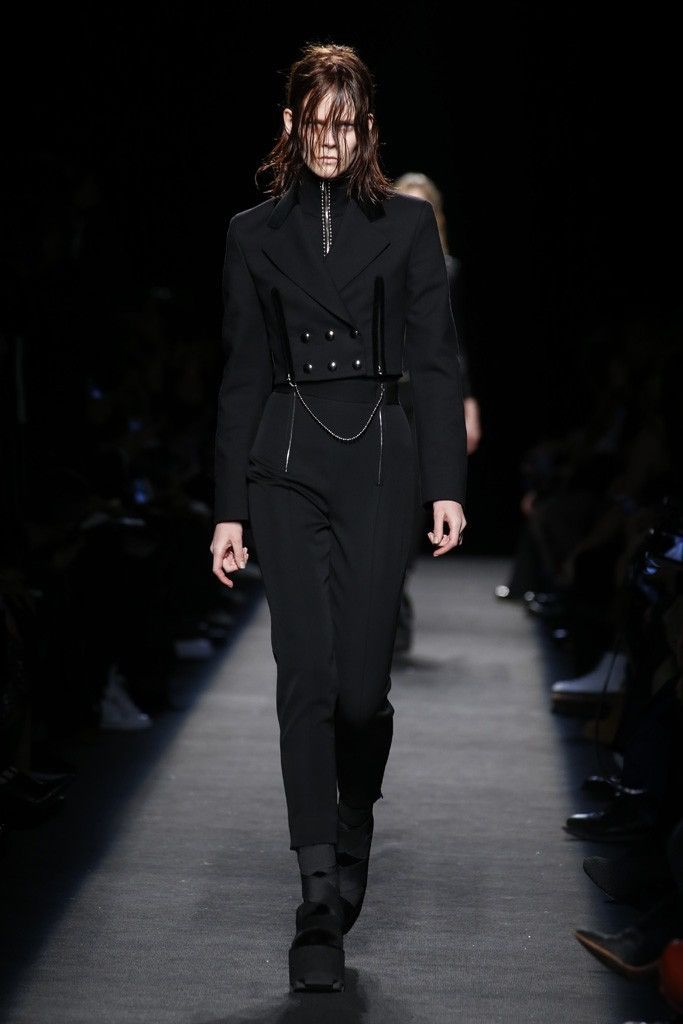 Alexander Wang FW15 Alexander Wang Gothic Ball Chain Wool Trouser Size 25" / US 0 / IT 36 - 1 Thumbnail