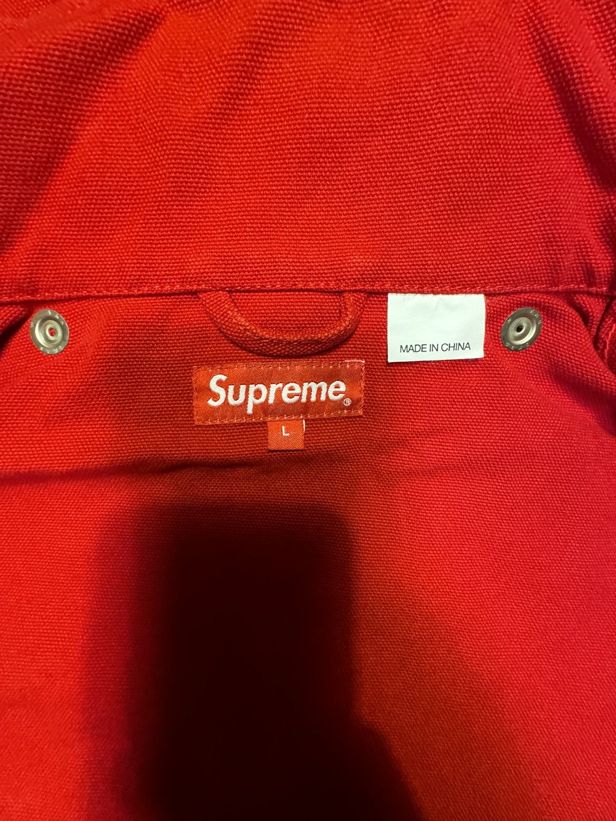 Supreme Washed Canvas Lobster Clip Jacket