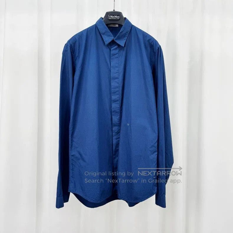 Dior Dior Embroidered CD Logo Blue Shirt. Size US M / EU 48-50 / 2 - 1 Thumbnail