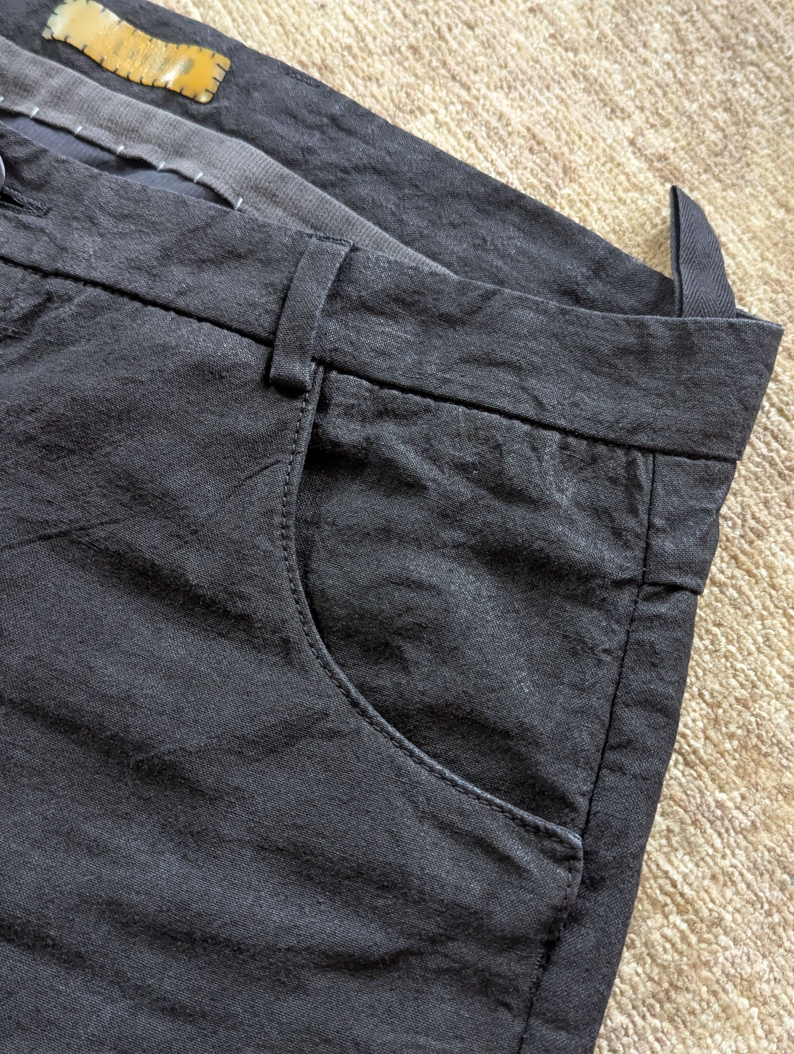 Layer-0 5P. Pant 110 Ramie - Black - Size 52 Size US 36 / EU 52 - 3 Thumbnail