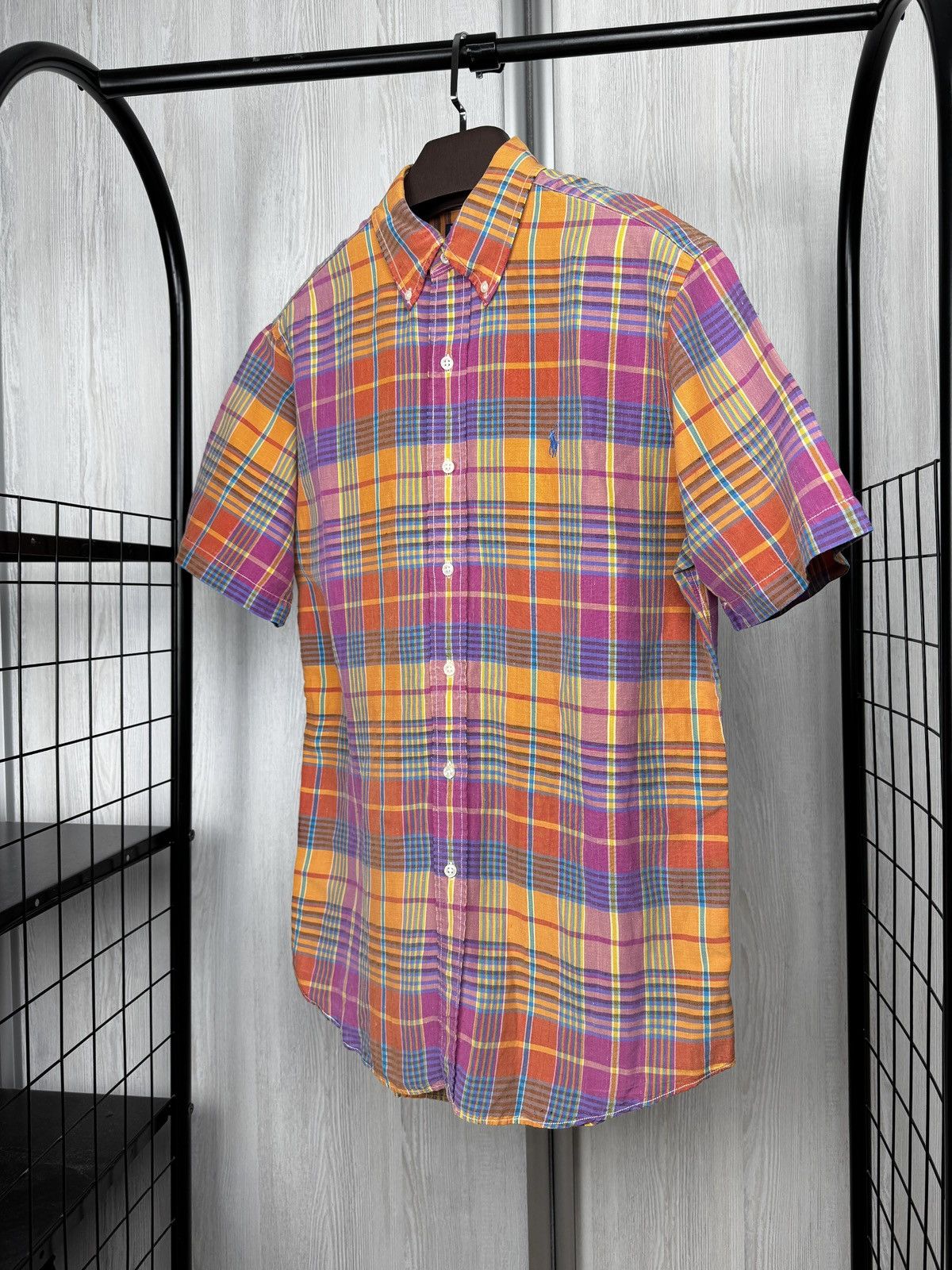 Polo Ralph Lauren Ralph Lauren Shirt Mens Madras Plaid Linen Silk Custom Fit M Size US M / EU 48-50 / 2 - 5 Thumbnail