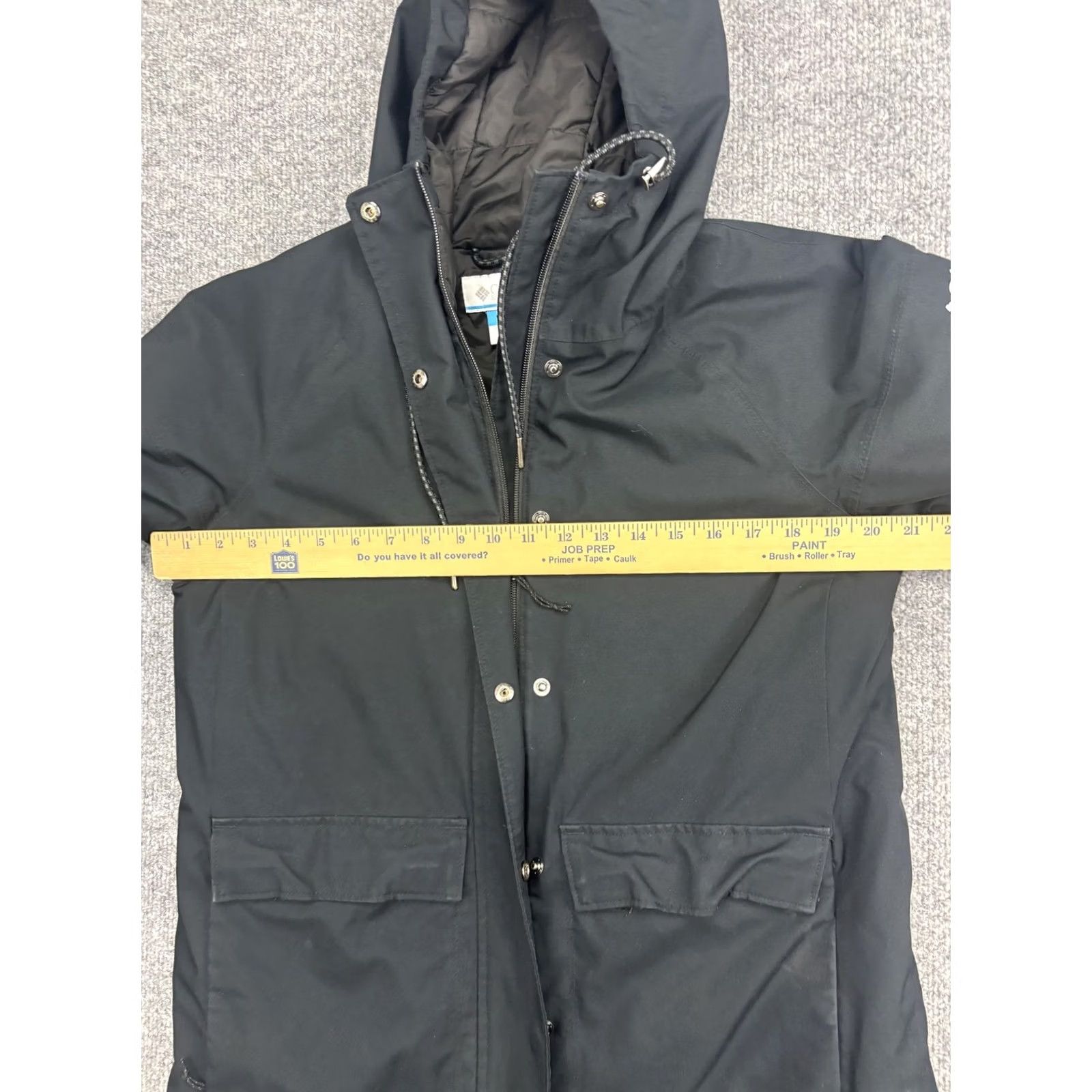 Vintage Columbia Jacket Womens Medium Black Omni-Tech Hooded Parka Insulated Waterproof Size M / US 6-8 / IT 42-44 - 4 Thumbnail