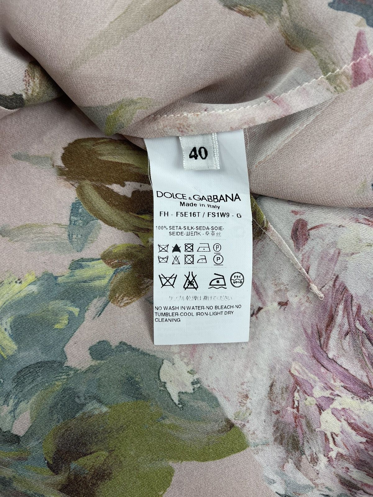 Dolce & Gabbana Dolce & Gabbana Floral Print Silk Blouse Shirt Size S / US 4 / IT 40 - 7 Thumbnail