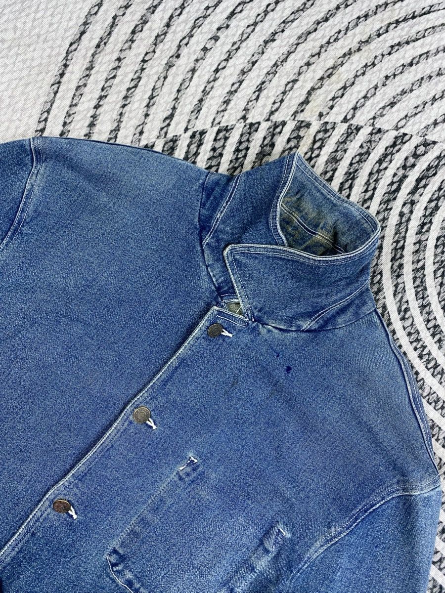 Brooks Vintage Brooks Genuine Brand Indigo Dyed Denim Chore Jacket Size US M / EU 48-50 / 2 - 6 Thumbnail