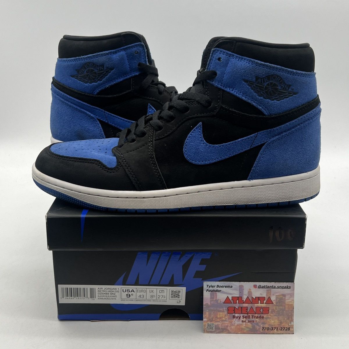 Nike Air Jordan 1 high Royal reimagined Size US 9.5 / EU 42-43 - 1 Thumbnail