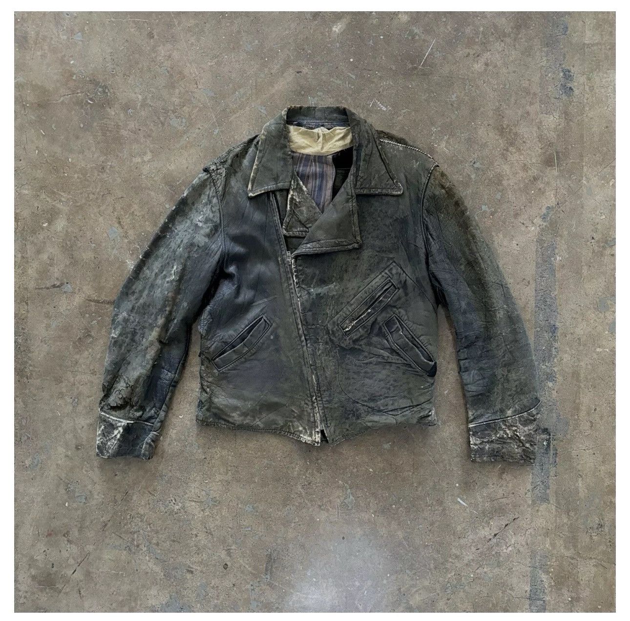 Vintage Vintage 1930’s Leather Moto Jacket - Archival Size US M / EU 48-50 / 2 - 4 Thumbnail