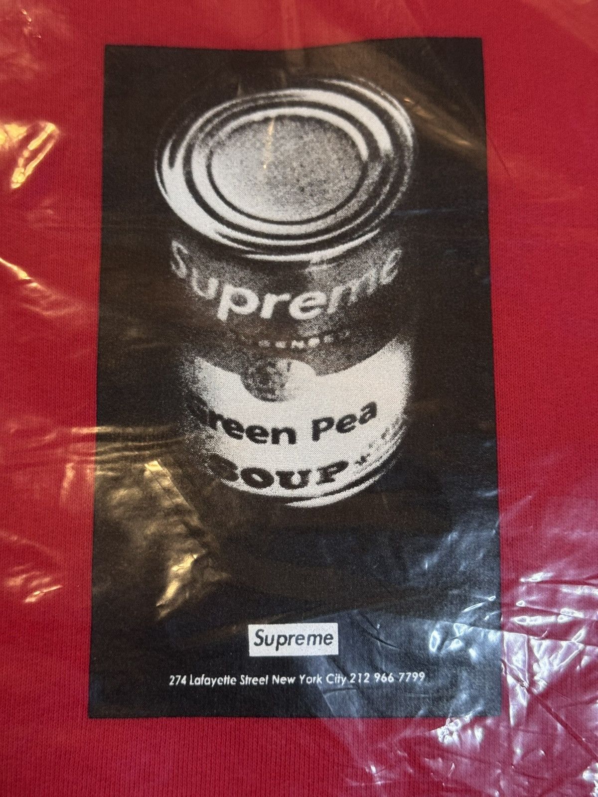 Supreme Soup Can Hooded Sweatshirt Size XL