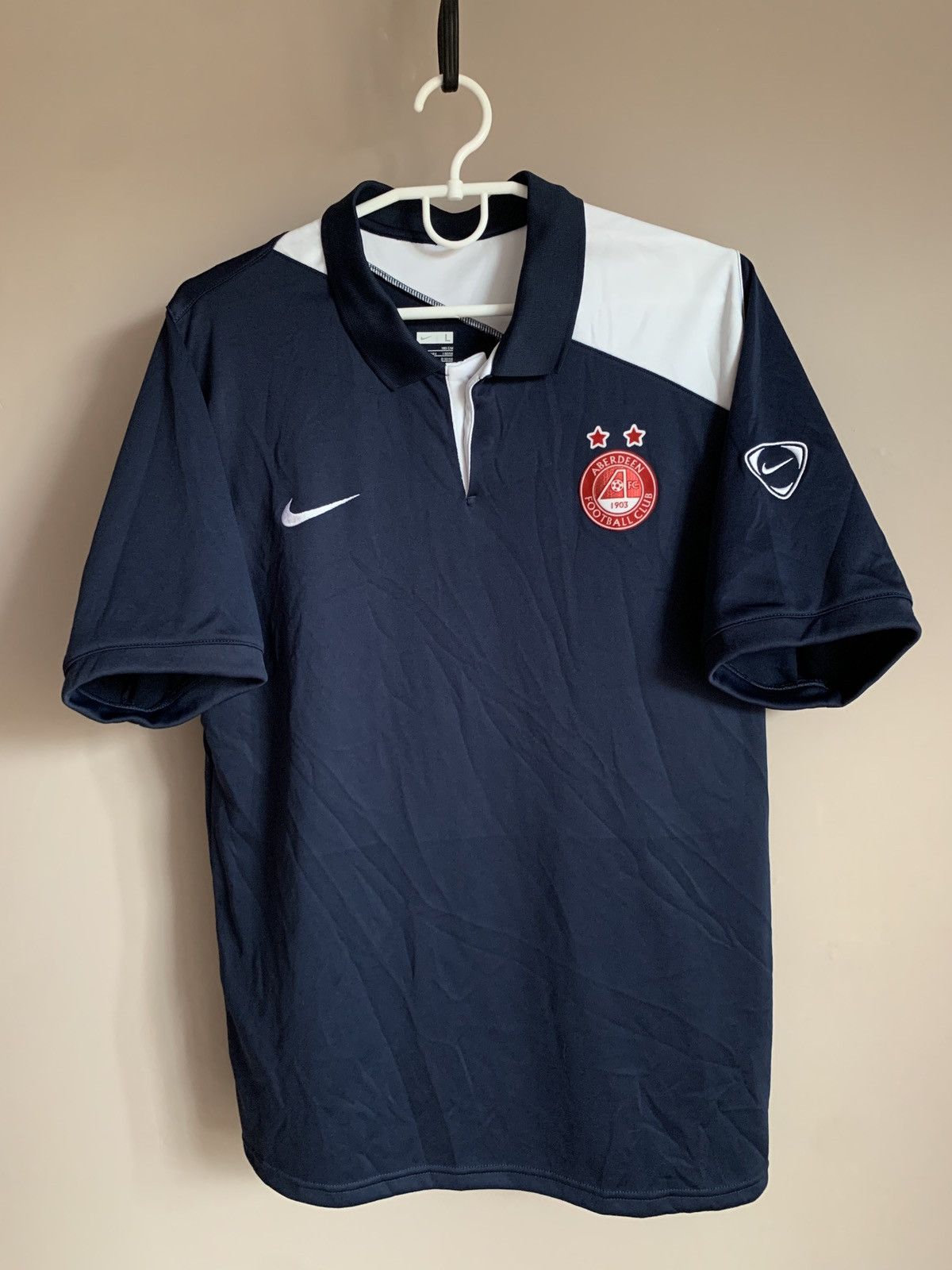 Adidas Aberdeen Polo Football Shirt Adidas Soccer Jersey Size L Size US L / EU 52-54 / 3 - 1 Thumbnail