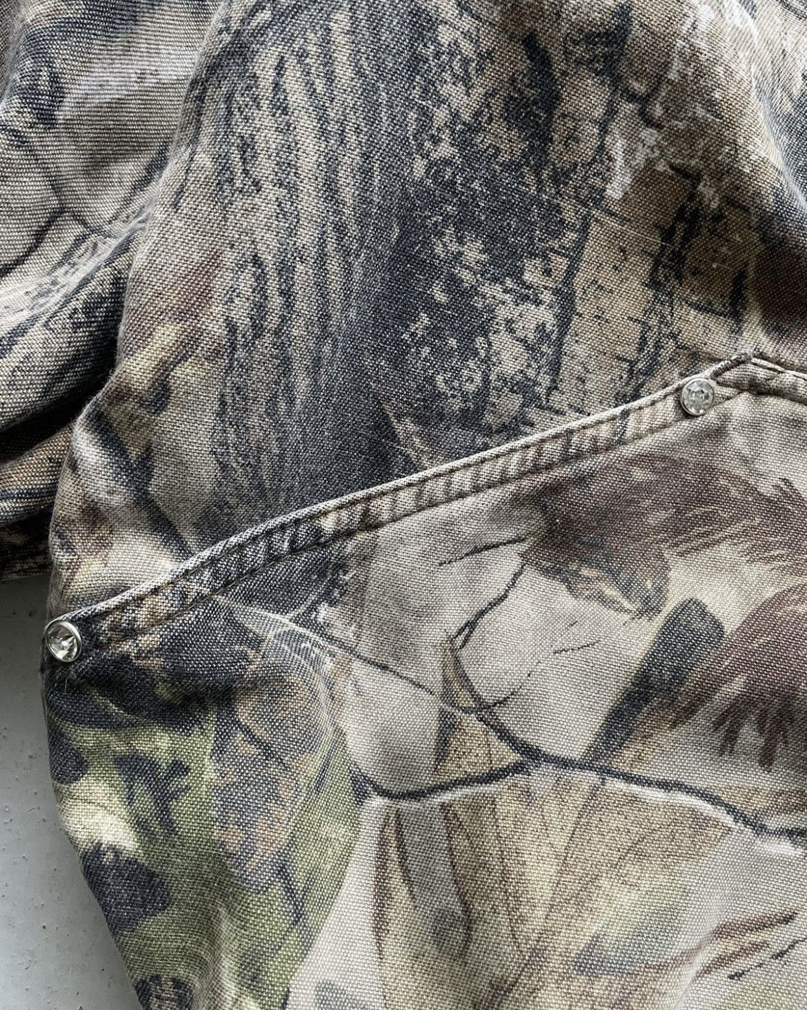 Carhartt × Vintage Vintage Crazy Rare 90's Camo Boxy Carhartt Style Jacket Size US M / EU 48-50 / 2 - 7 Thumbnail