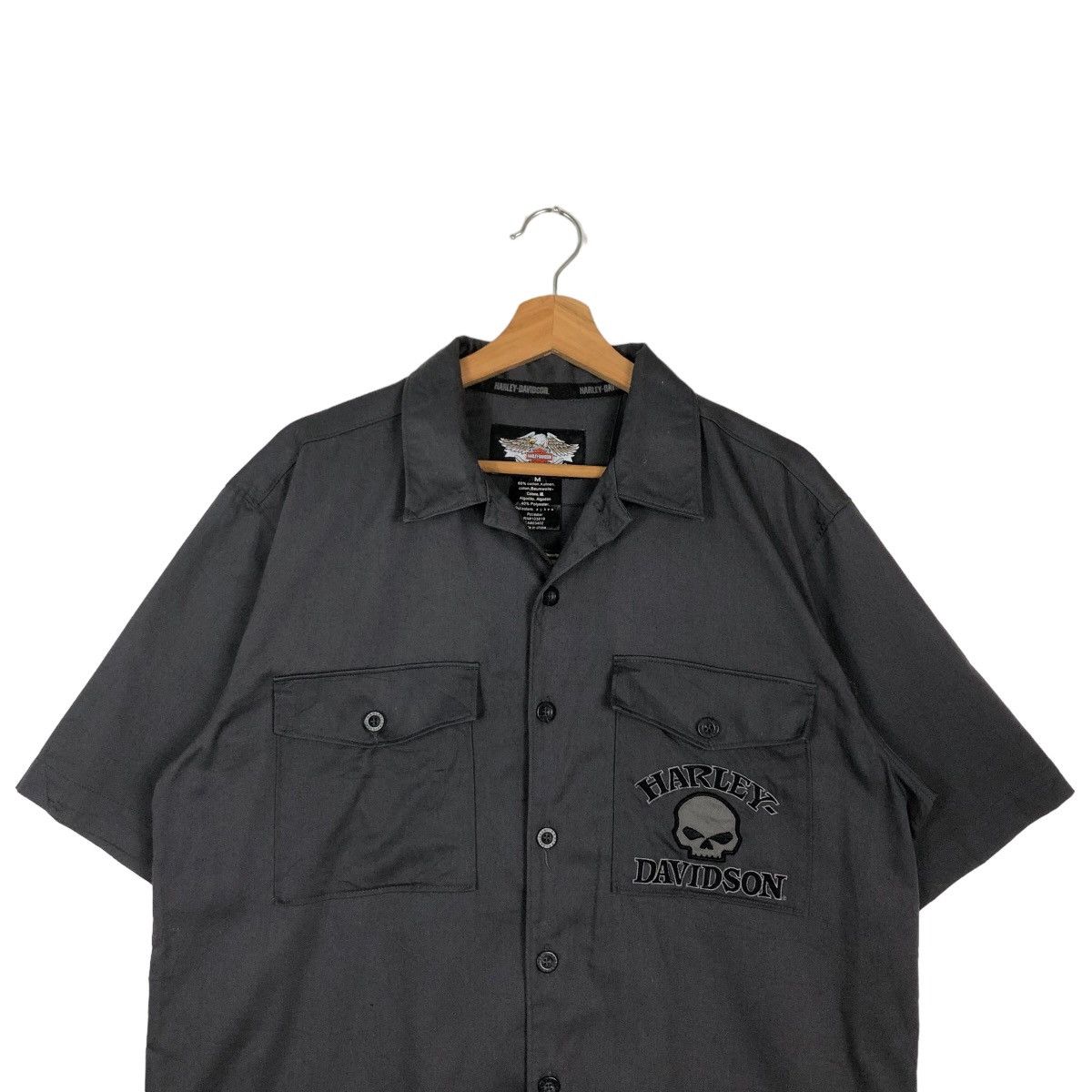 Harley Davidson VINTAGE SHIRTS HARLEY DAVIDSON SPELL OUT BIG LOGO UNIONMADE Size US M / EU 48-50 / 2 - 4 Thumbnail