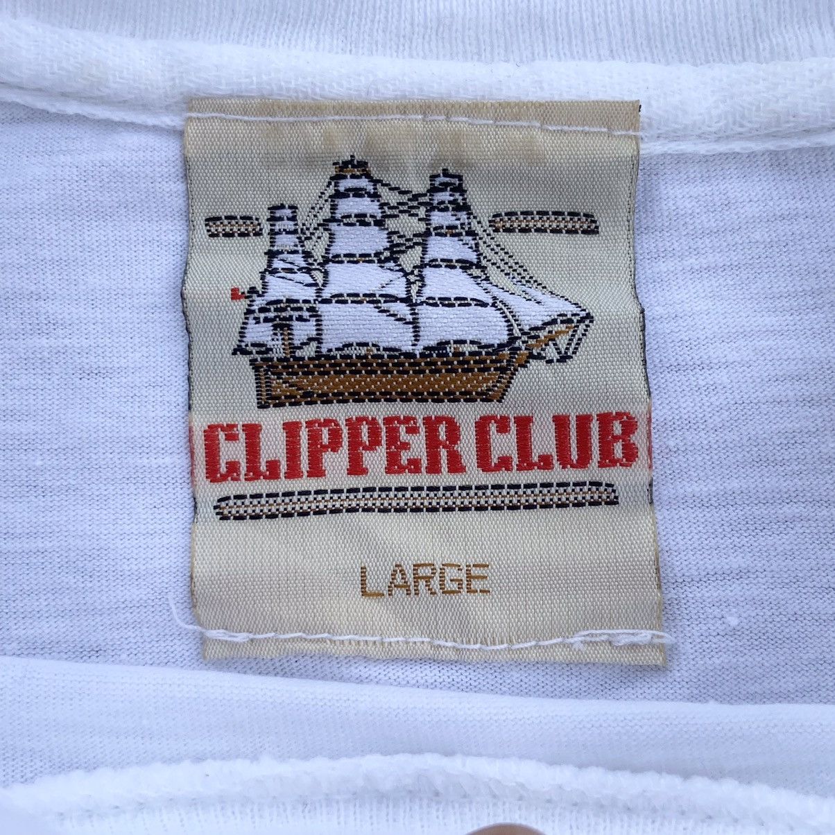 Japanese Brand Vintage 90's ClipperClub Tiger ( Kanji ) Motif Japan T-Shirt Size US L / EU 52-54 / 3 - 9 Thumbnail