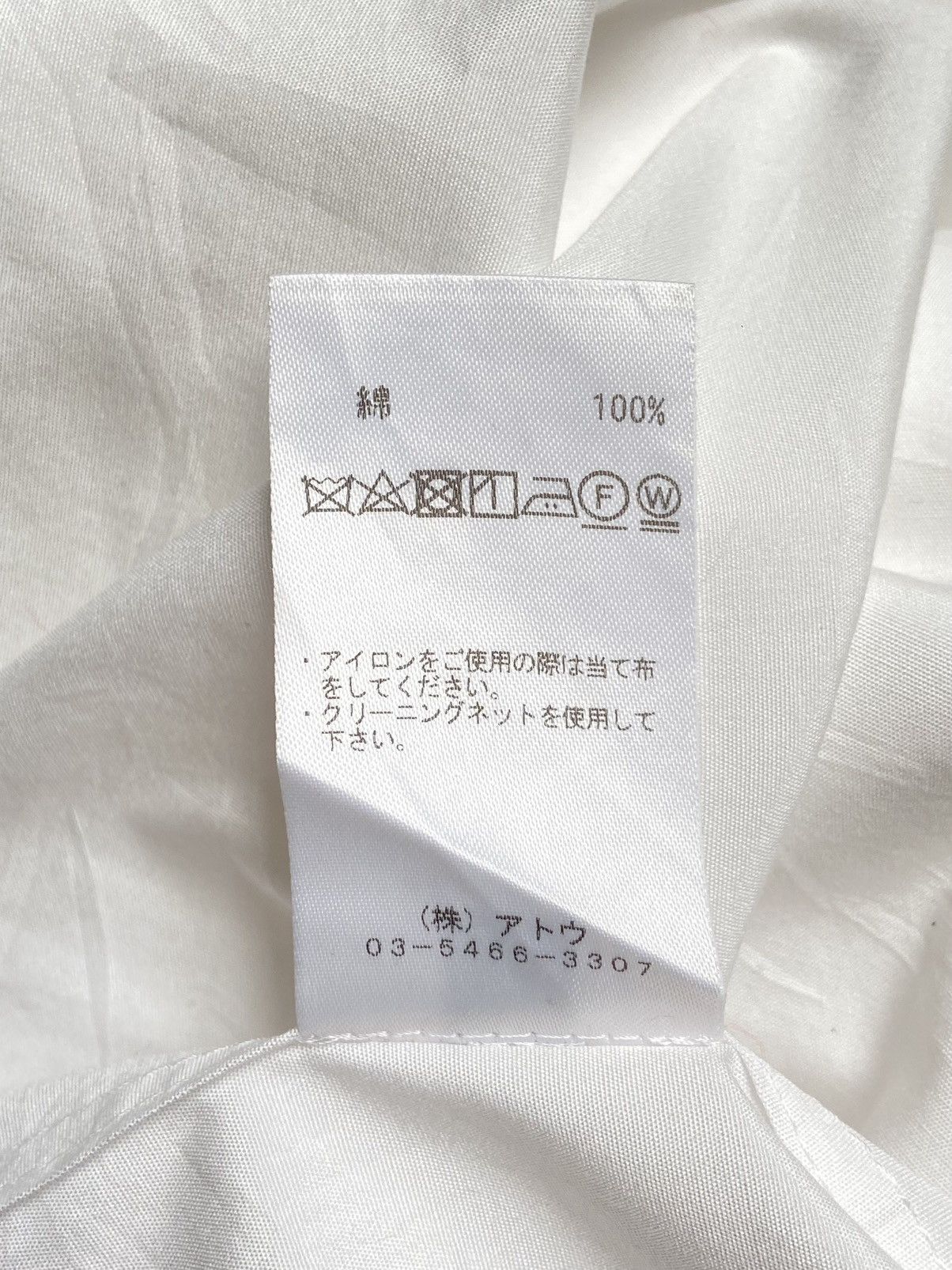 Ato Matsumoto × ato Aatoo Modeled By Chika Aoyama White Shirt Size US S / EU 44-46 / 1 - 14 Thumbnail